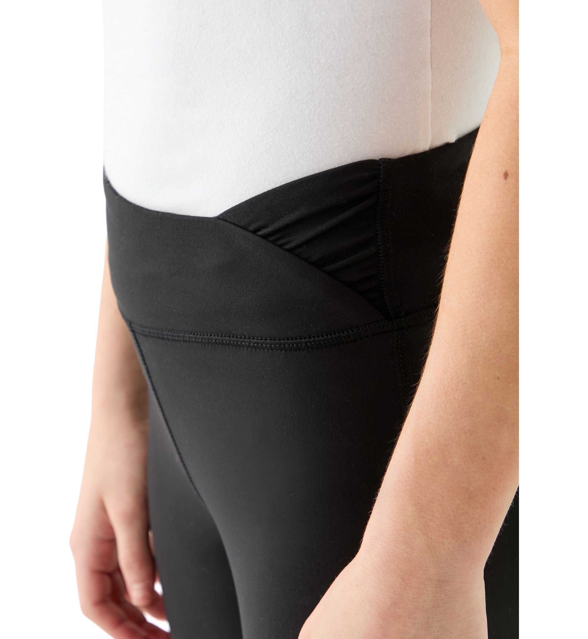 Girls 7-16 High Rise Ruched Flared Pants