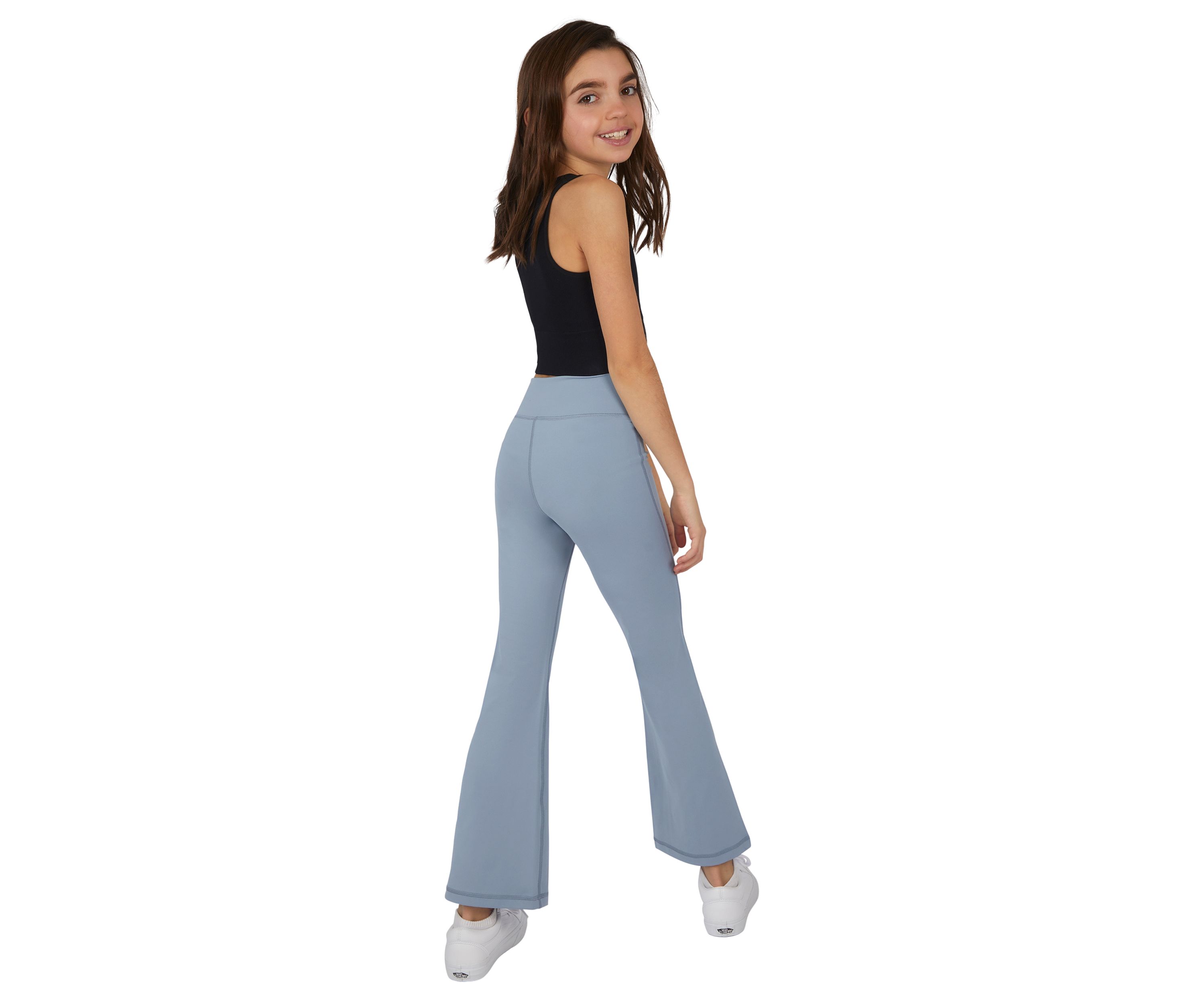 Girls 7-16 Crossover Waist Flare Pants