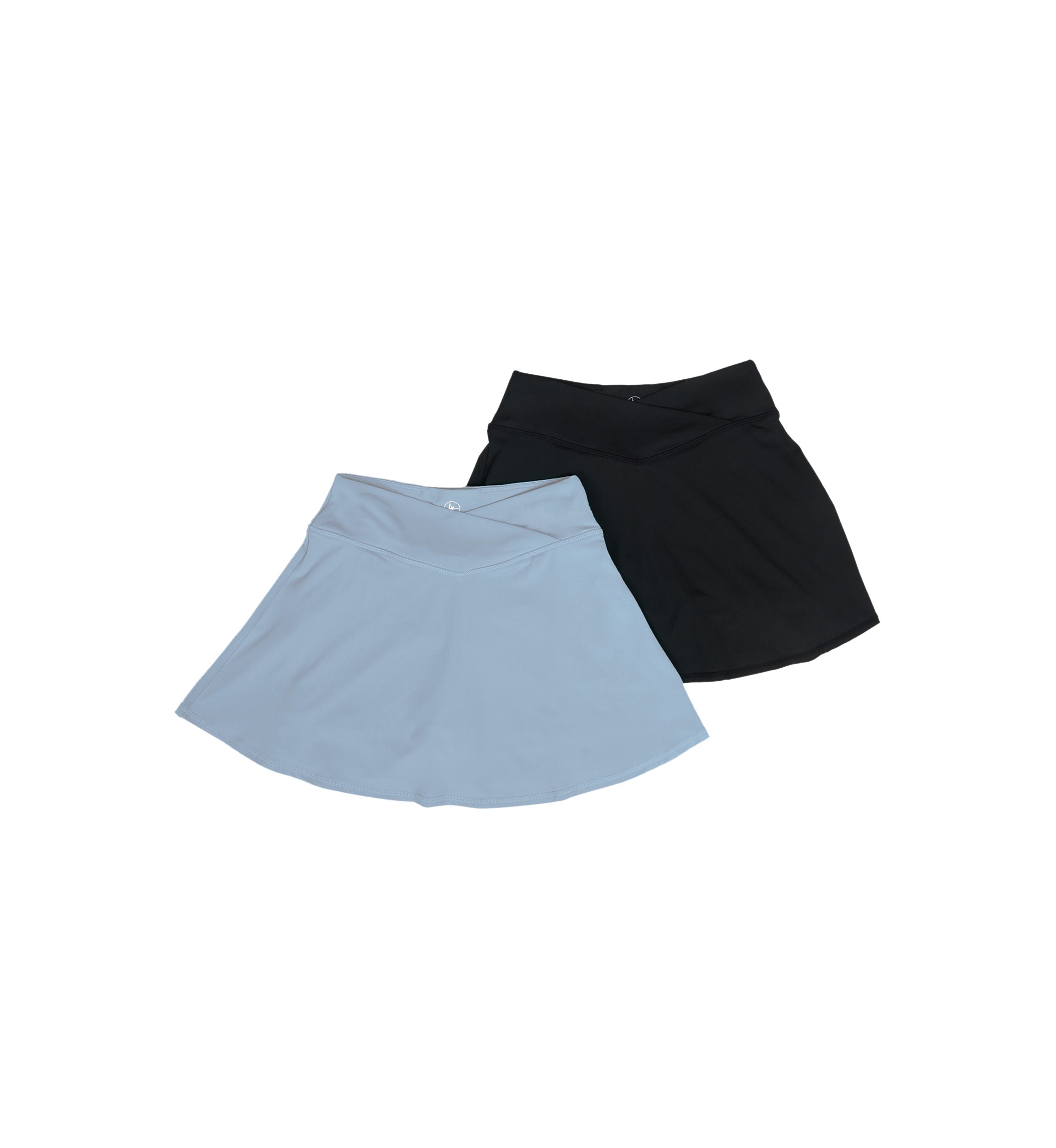 Girls 7-16 Crossover Waist Skort - 2 Pack