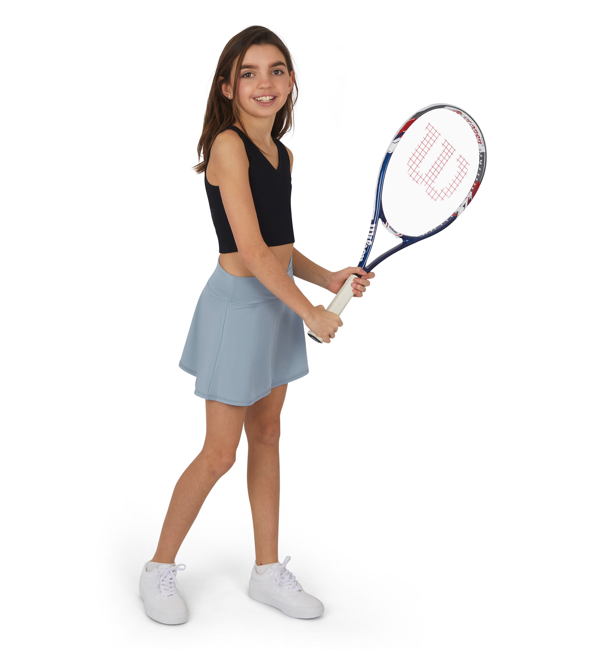 Girls 7-16 Crossover Waist Skort - 2 Pack