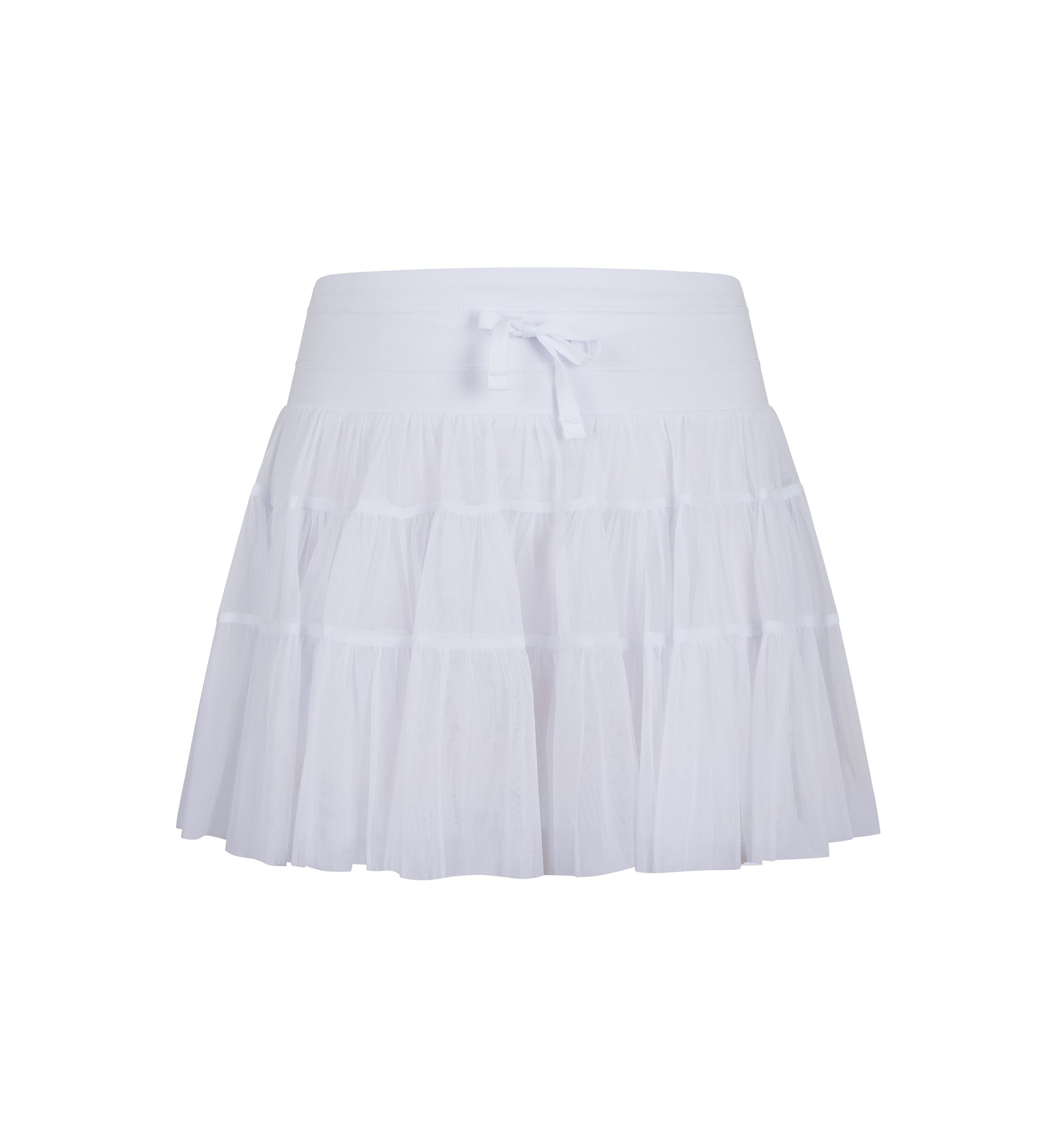 Girls 7-16 Mesh Double Ruffle Skort
