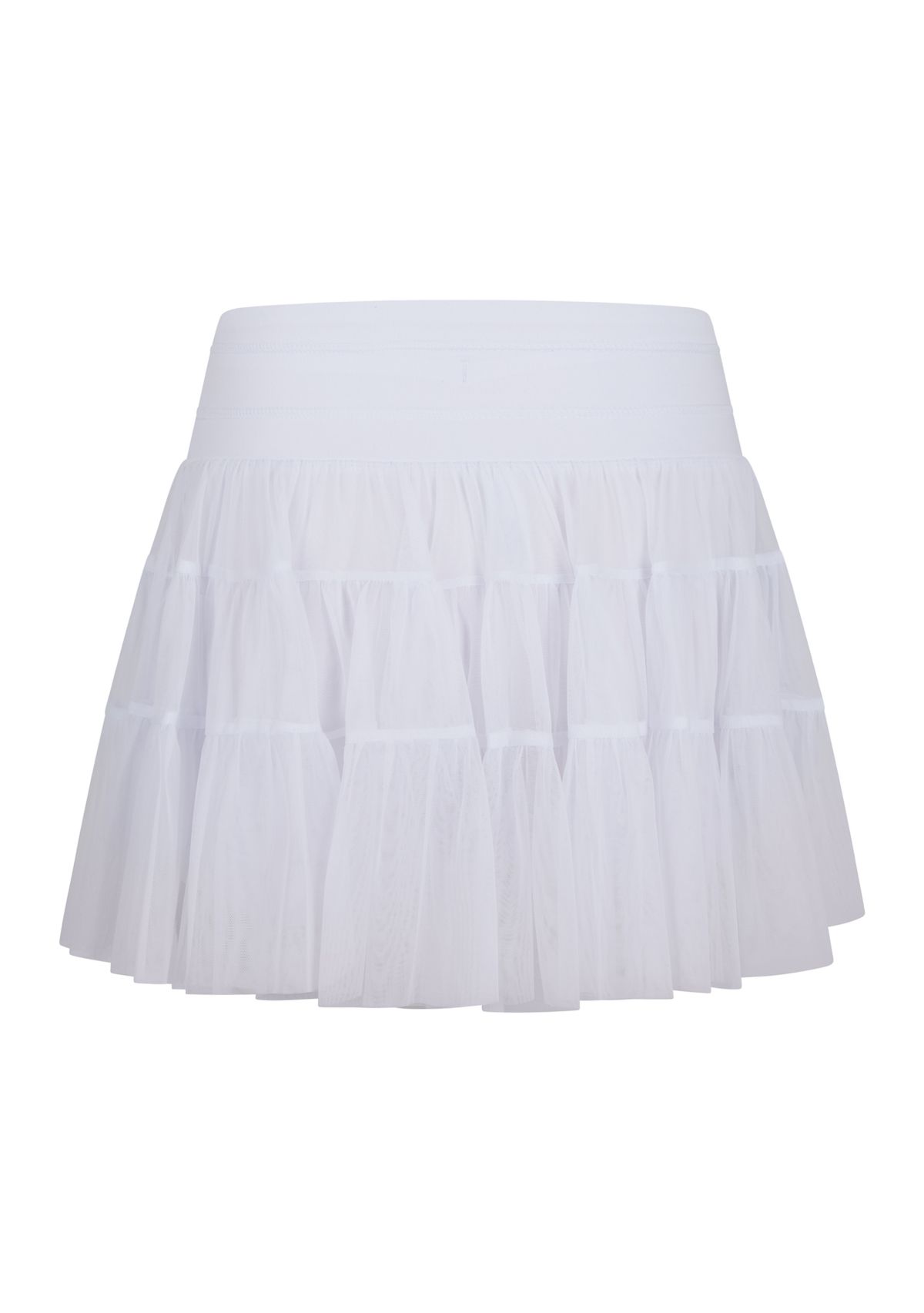 Girls 7-16 Mesh Double Ruffle Skort