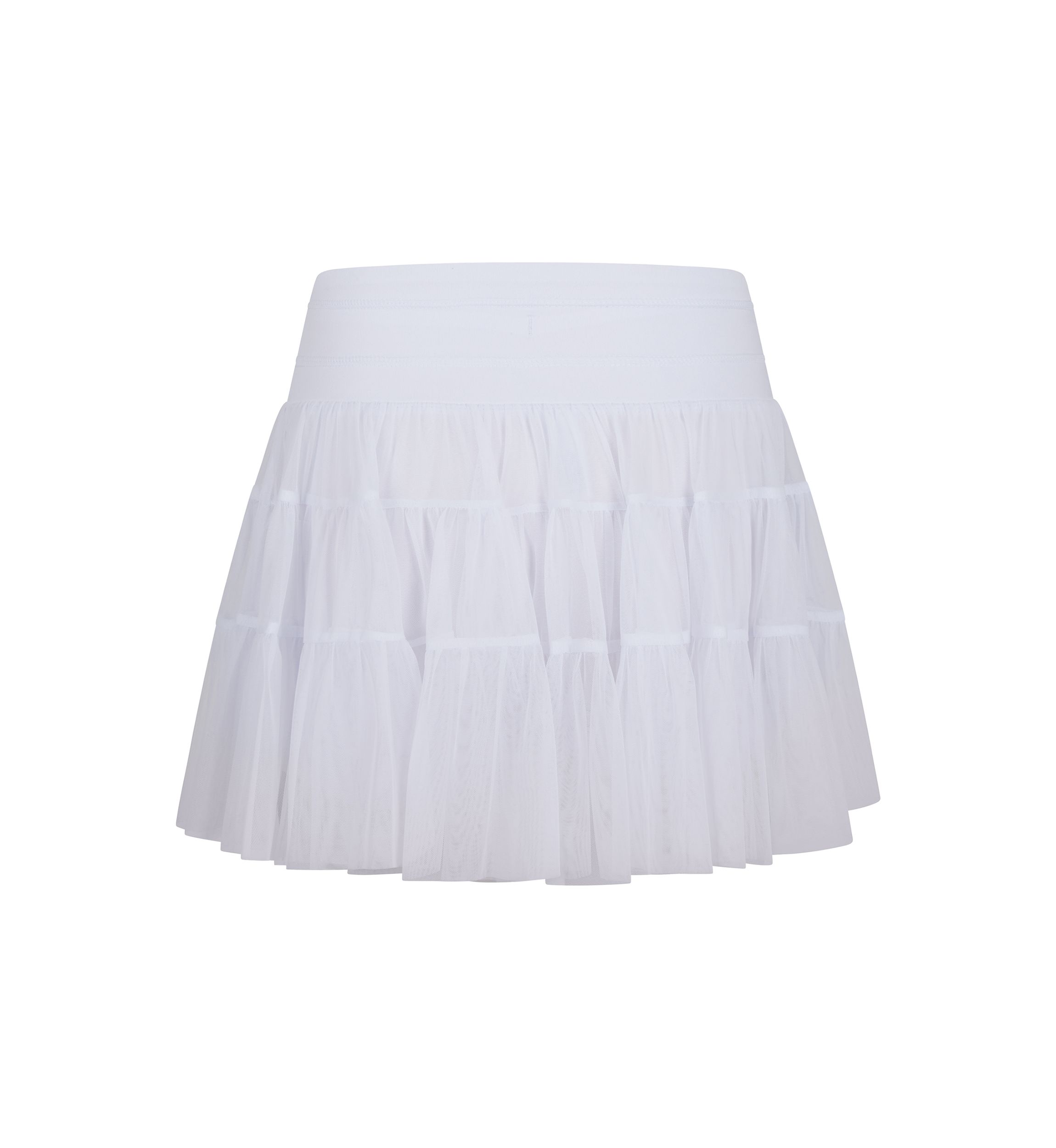 Girls 7-16 Mesh Double Ruffle Skort