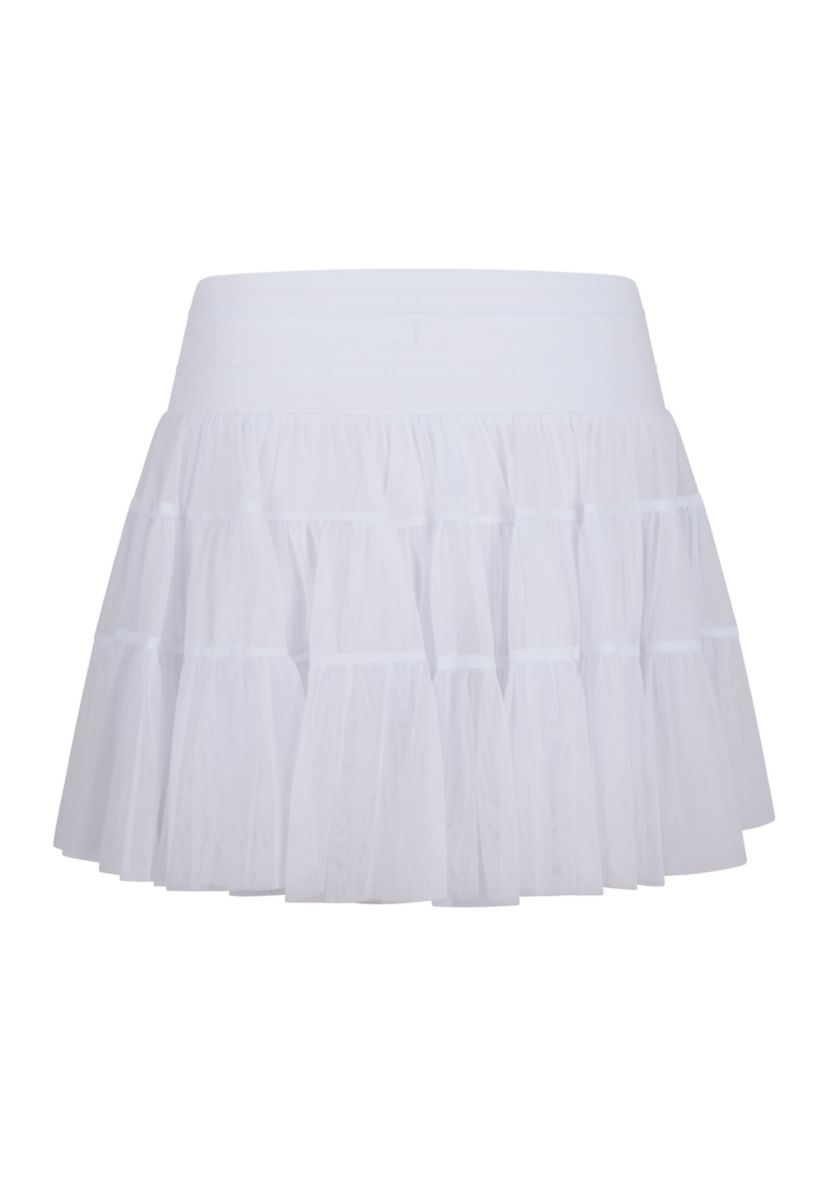 Girls 7-16 Mesh Double Ruffle Skort