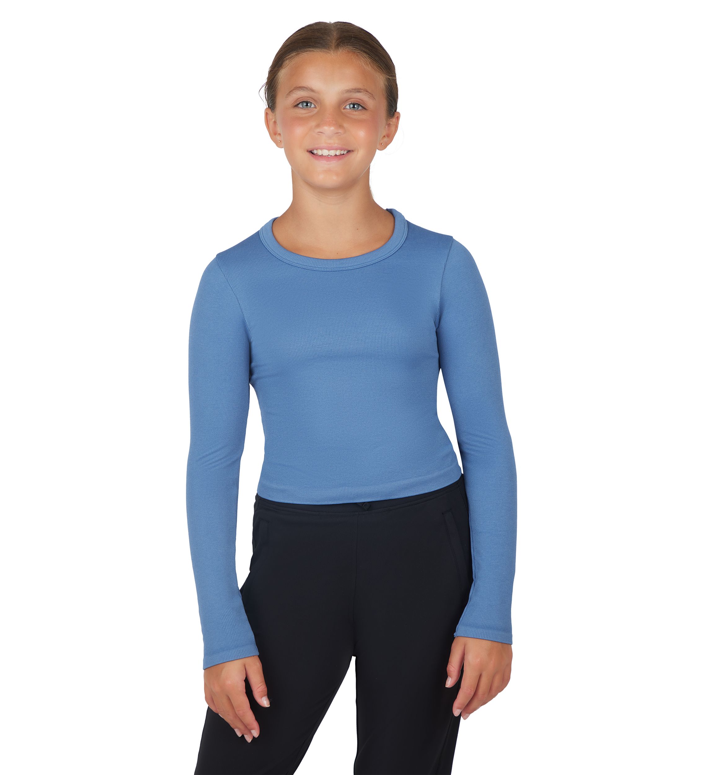Girls 7-16 Long Sleeve Seamless T-Shirt 