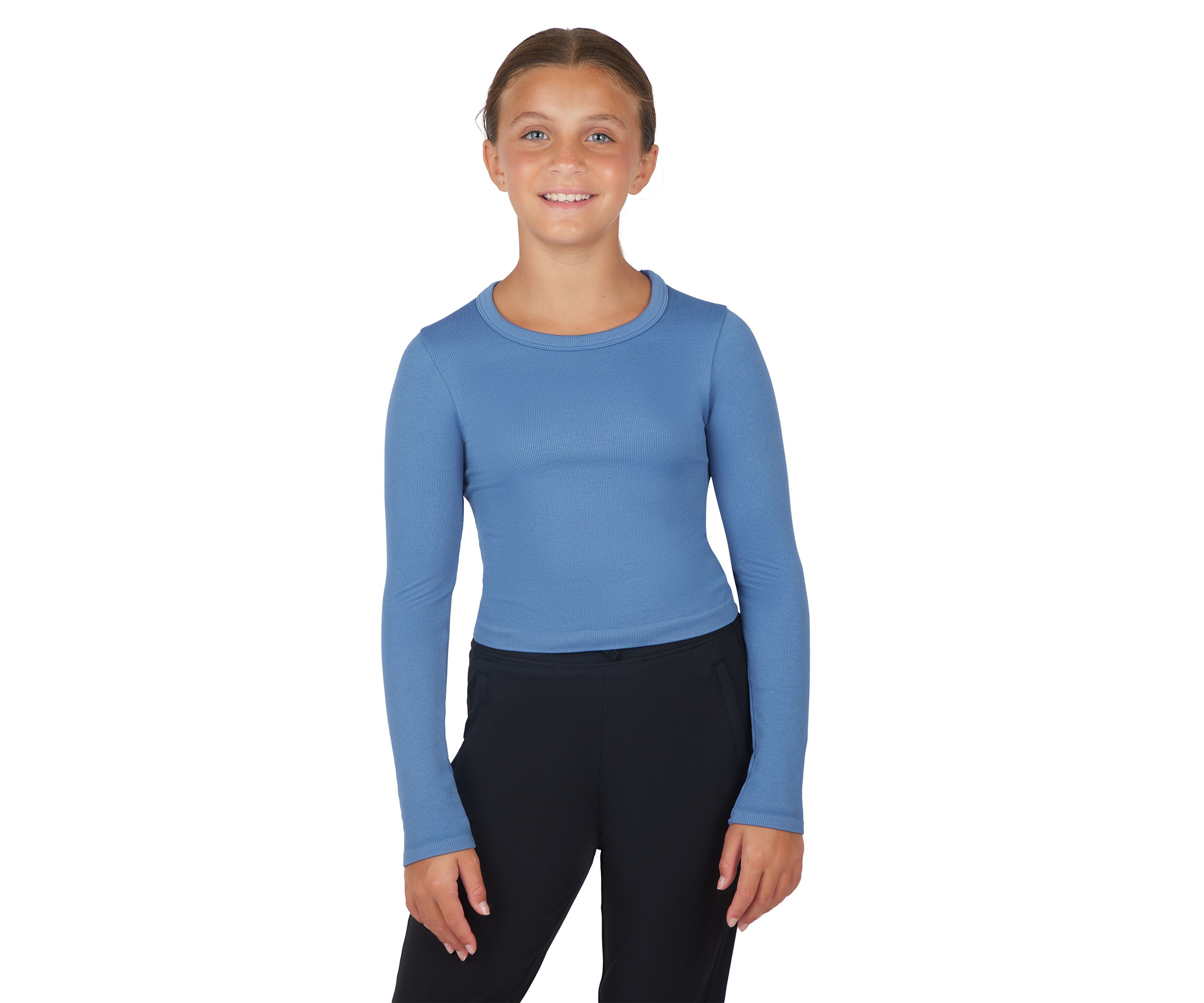 Girls 7-16 Long Sleeve Seamless T-Shirt 