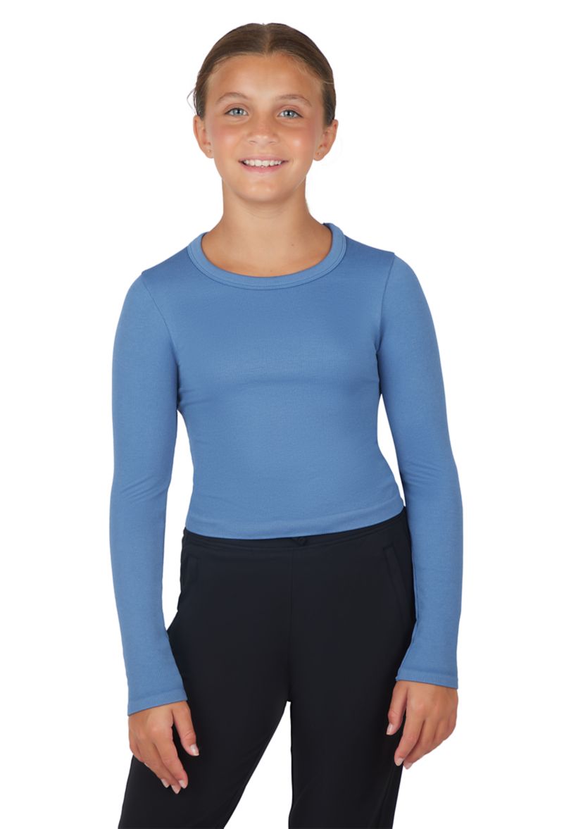 Girls 7-16 Long Sleeve Seamless T-Shirt 