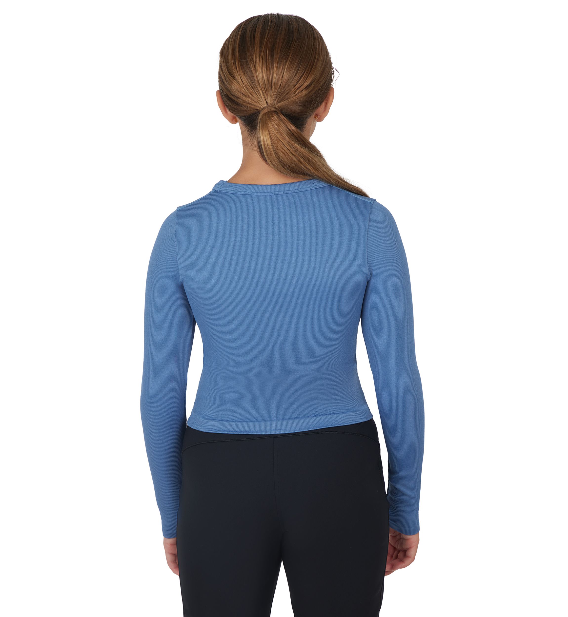 Girls 7-16 Long Sleeve Seamless T-Shirt 