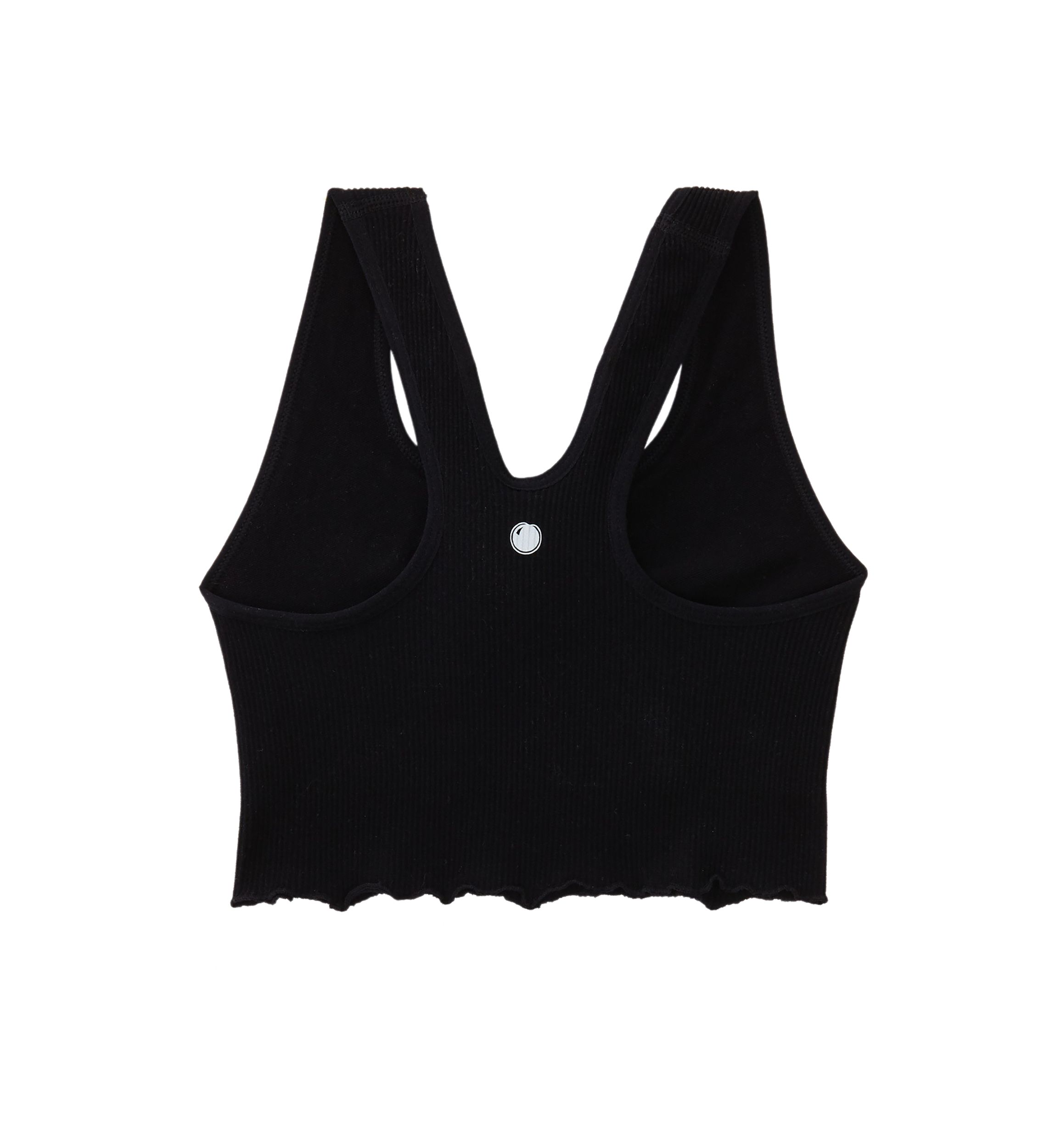 Girls 7-16 Seamless Rib Lettuce Edge Racerback Tank Top