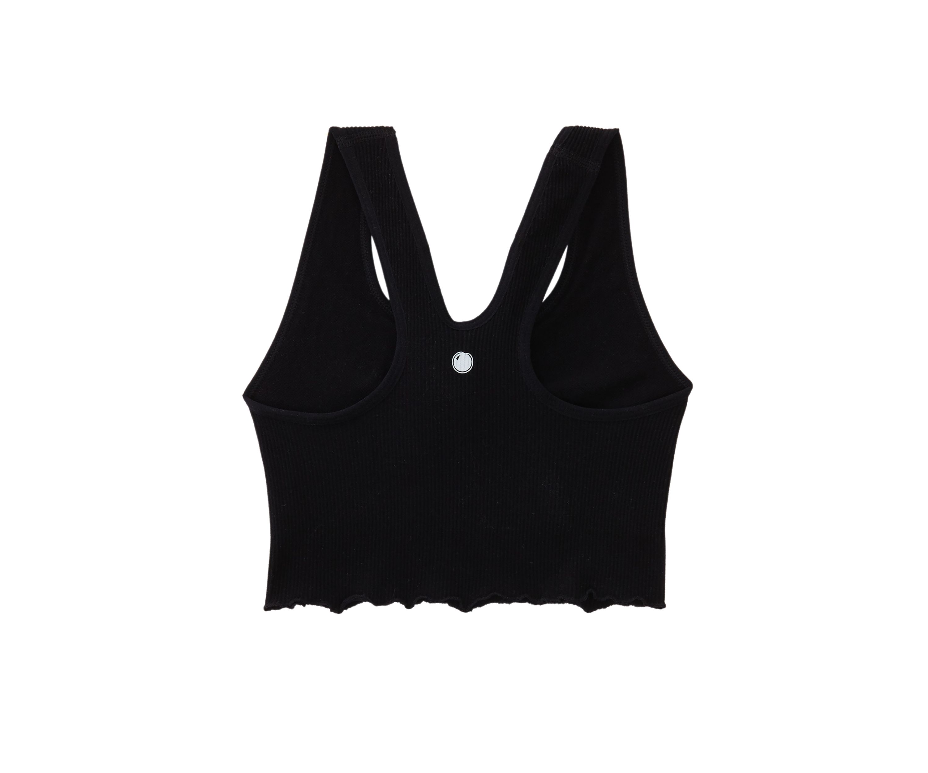 Girls 7-16 Seamless Rib Lettuce Edge Racerback Tank Top