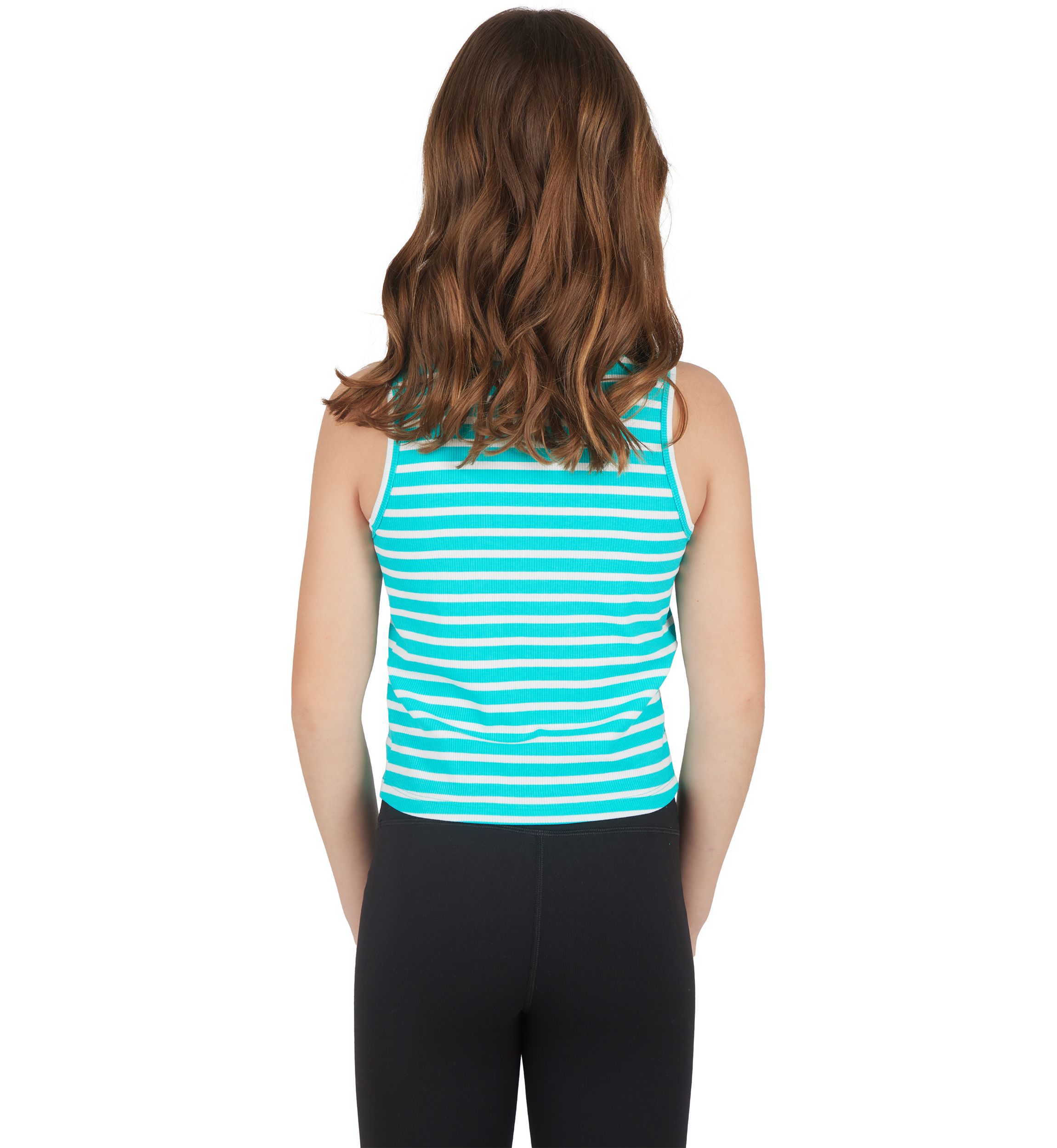 Girls 7-16 Heavenly Rib Yarn Dyed Striped Tank Top