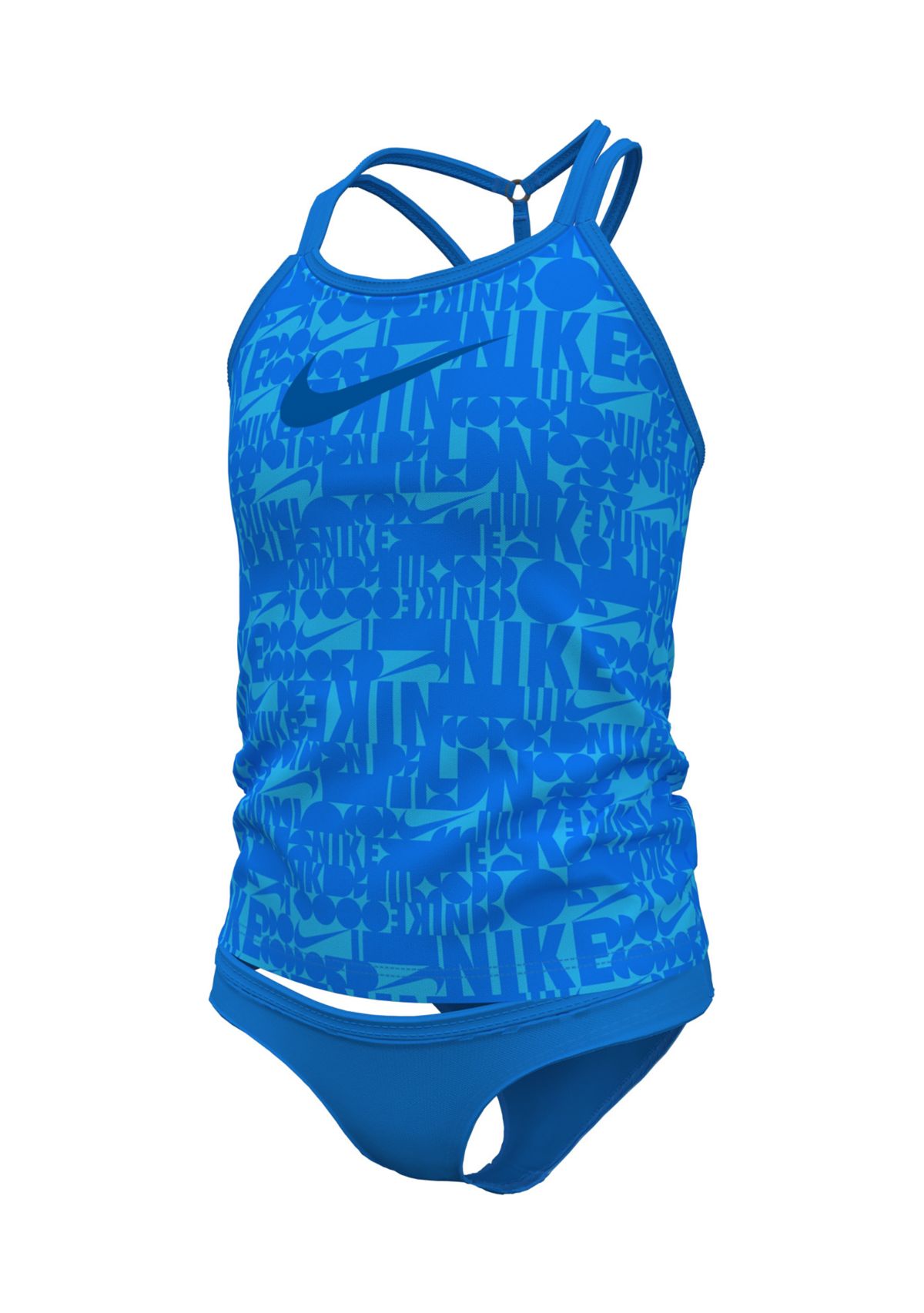 Girls 7-16 Retro Flow T-Crossback Tankini Swim Set