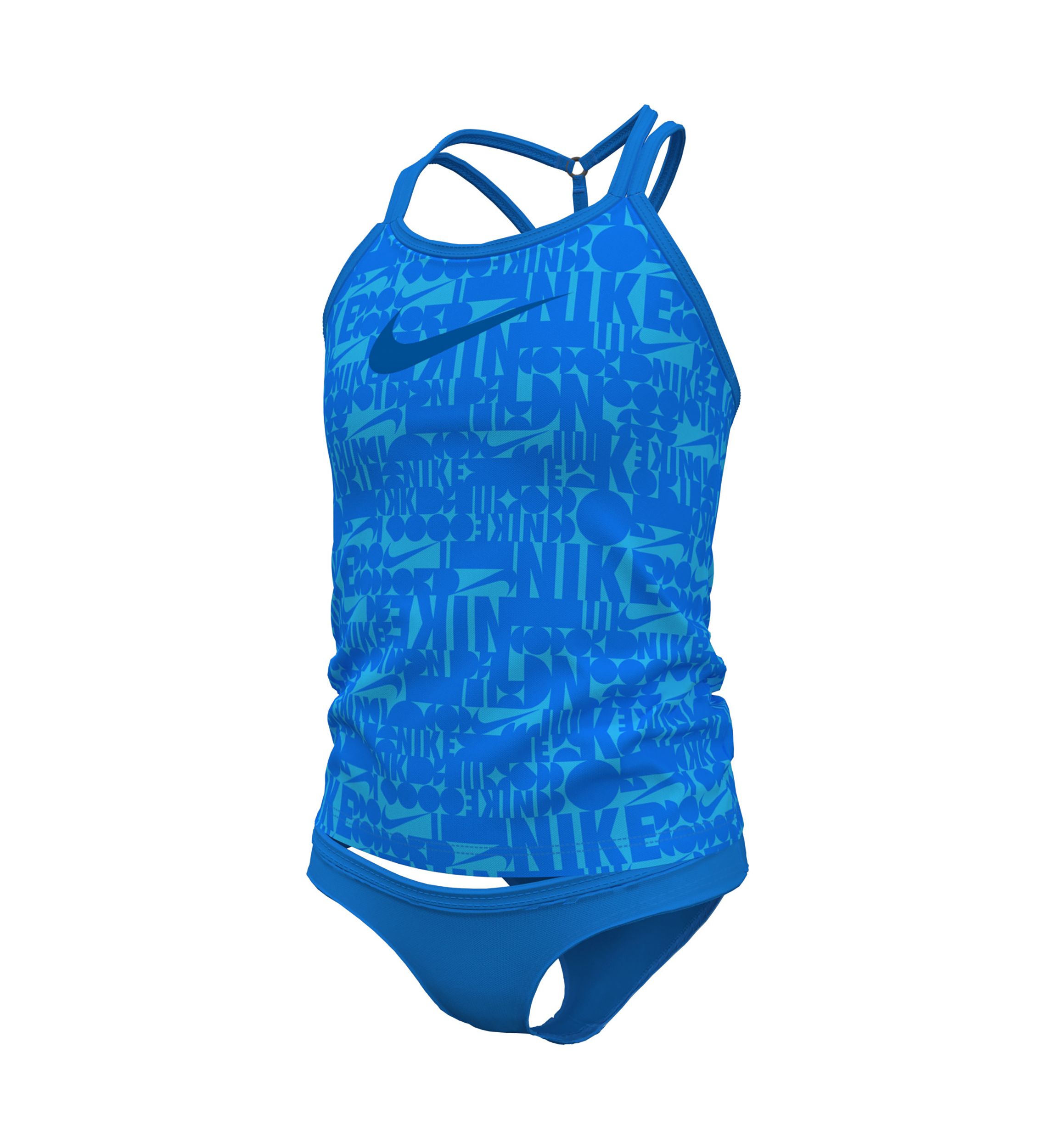 Girls 7-16 Retro Flow T-Crossback Tankini Swim Set