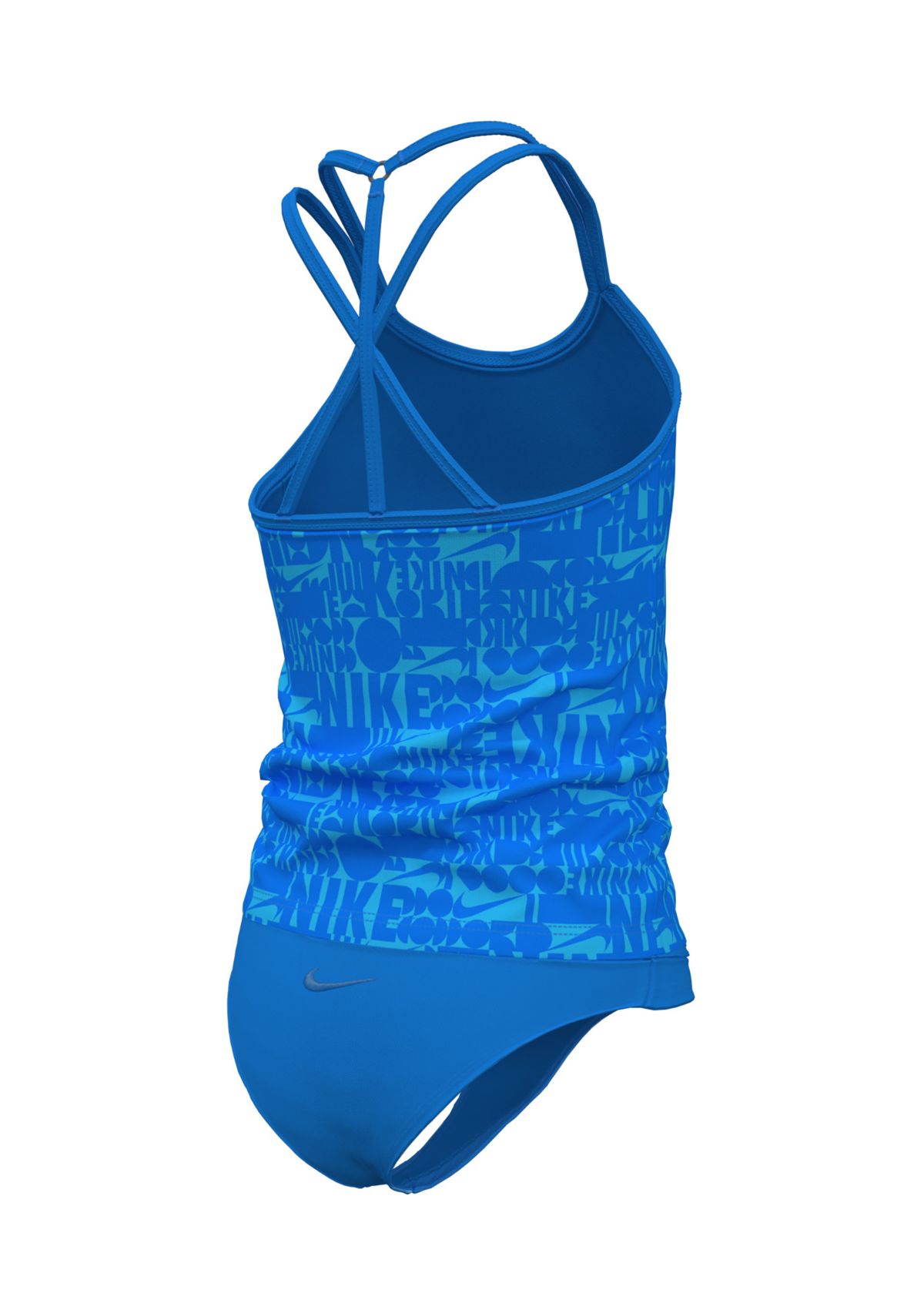 Girls 7-16 Retro Flow T-Crossback Tankini Swim Set