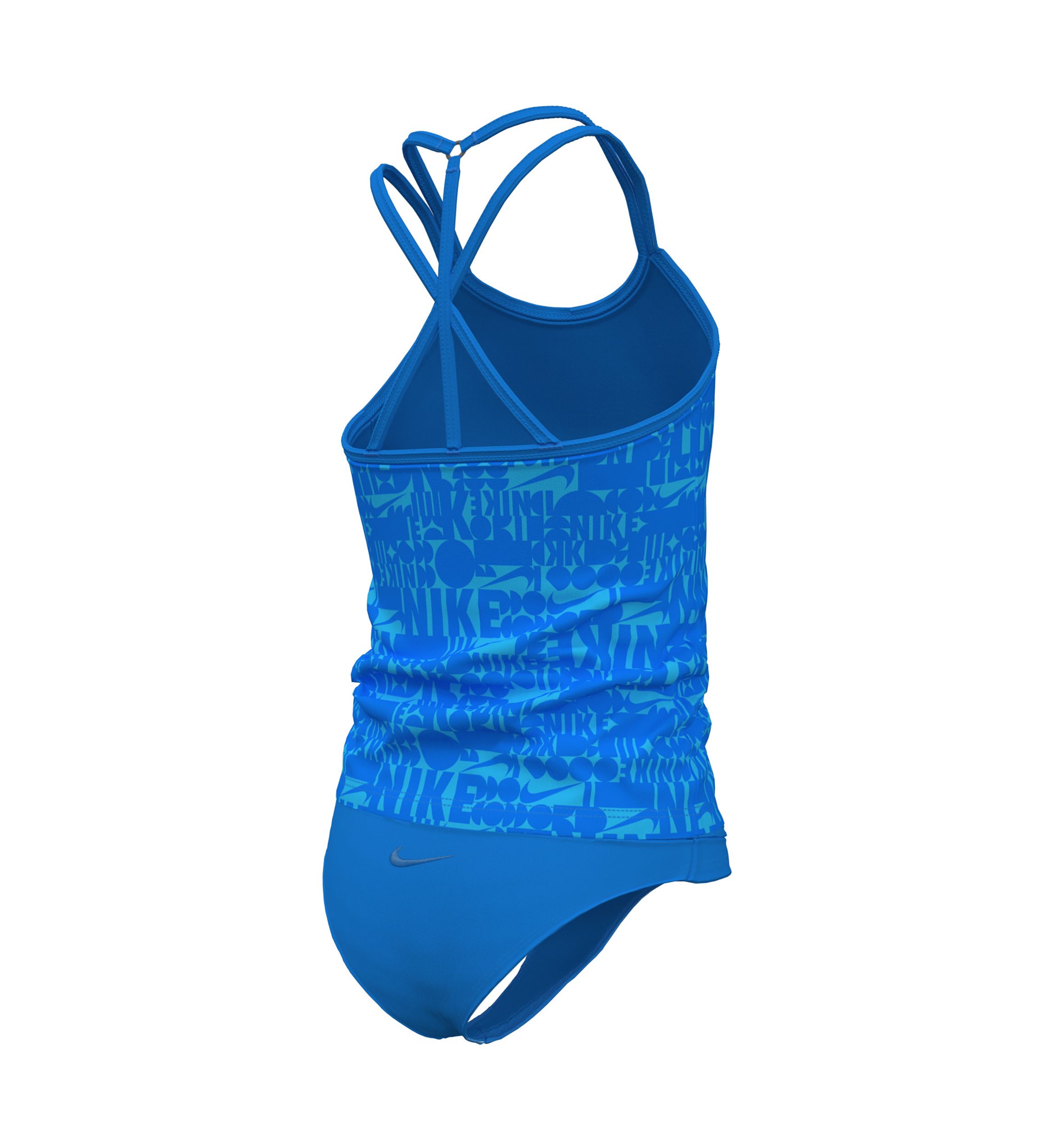 Girls 7-16 Retro Flow T-Crossback Tankini Swim Set