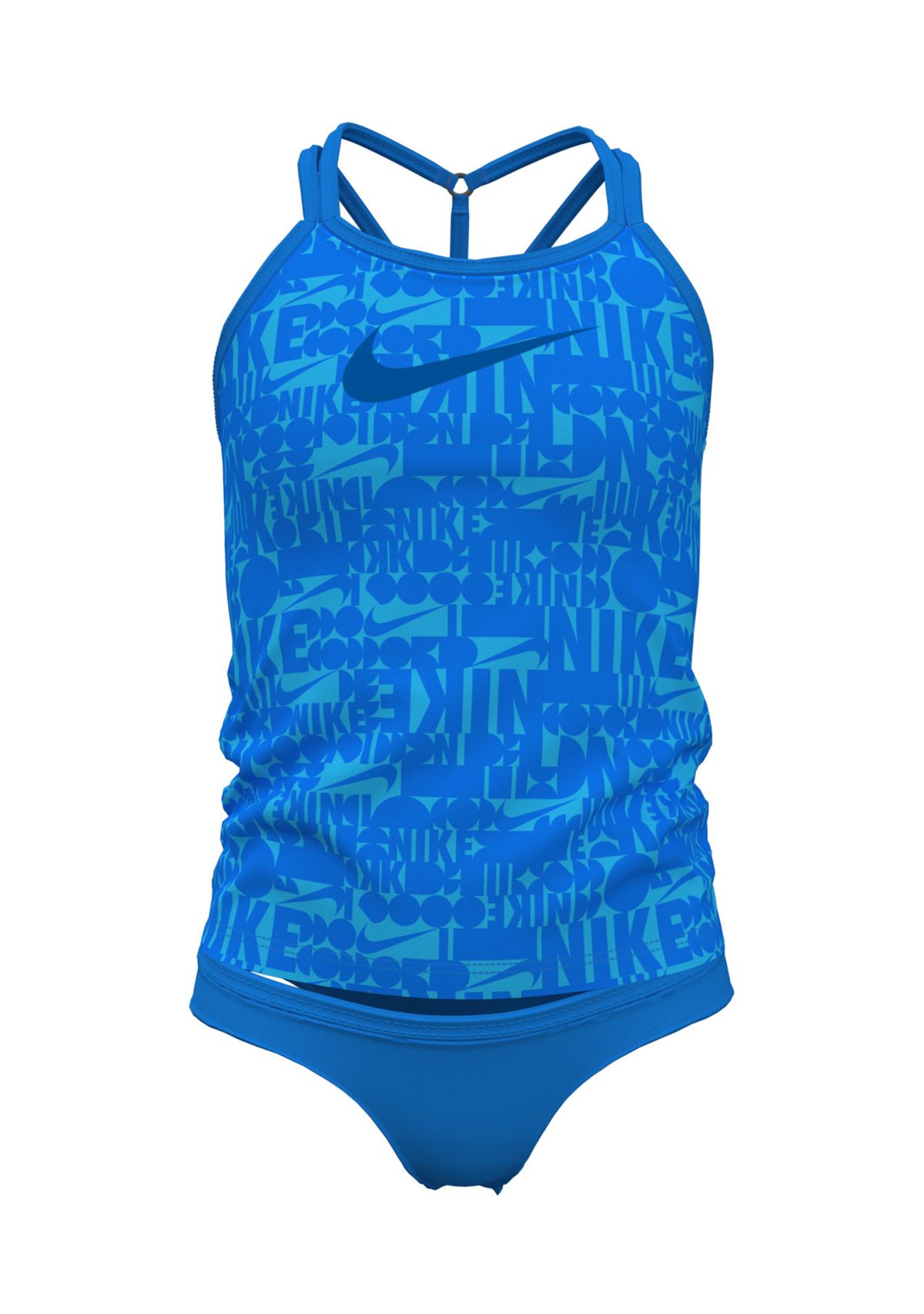 Girls 7-16 Retro Flow T-Crossback Tankini Swim Set