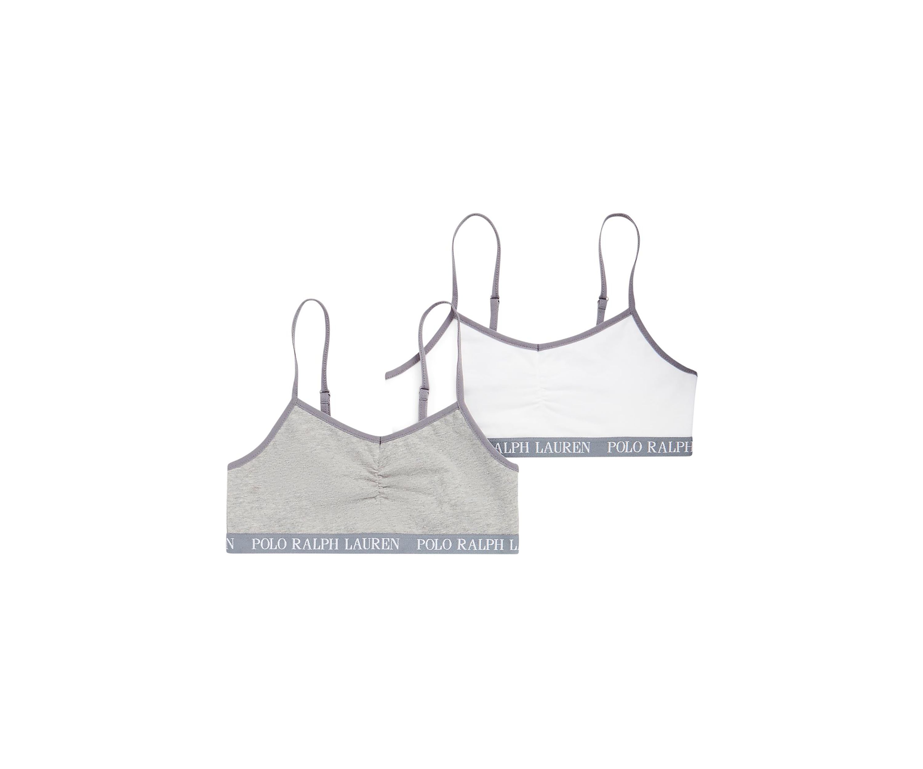 Girls Solid Bralettes - 2 Pack