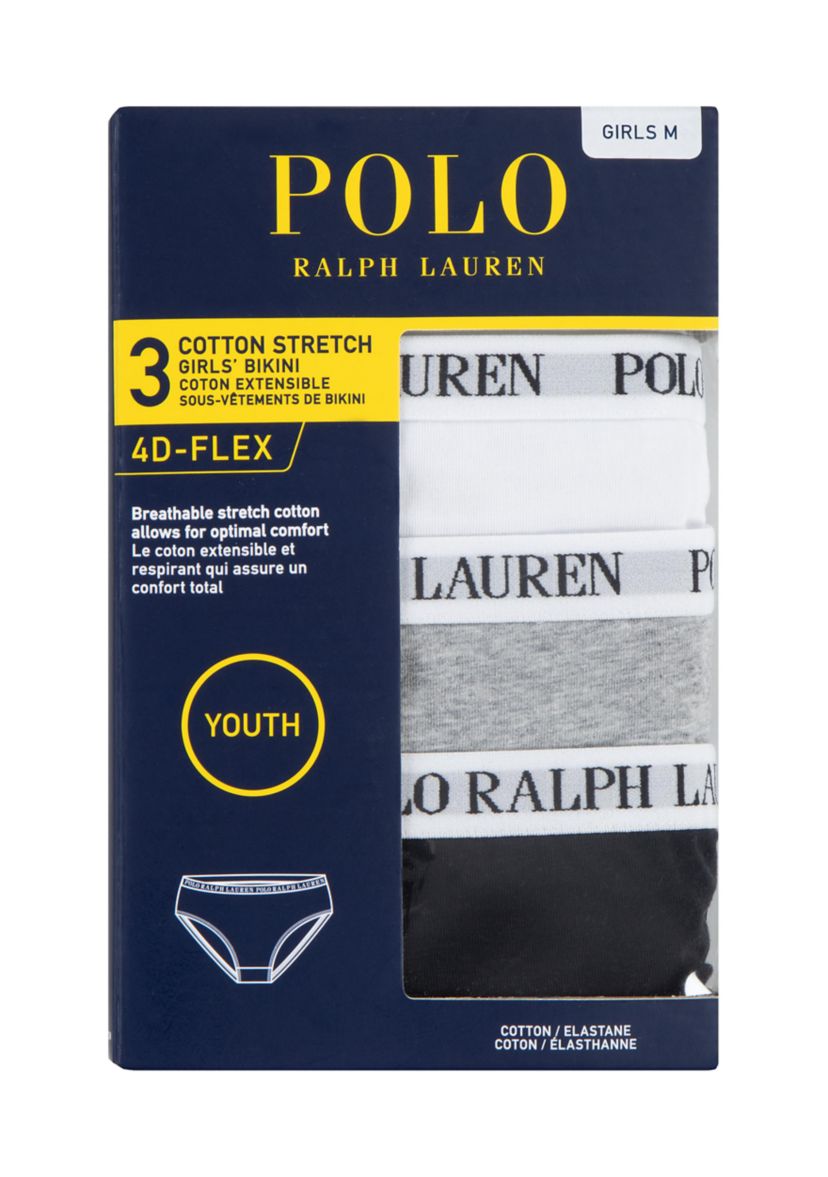 Girls 7-16 Solid Underwear - 3 Pack