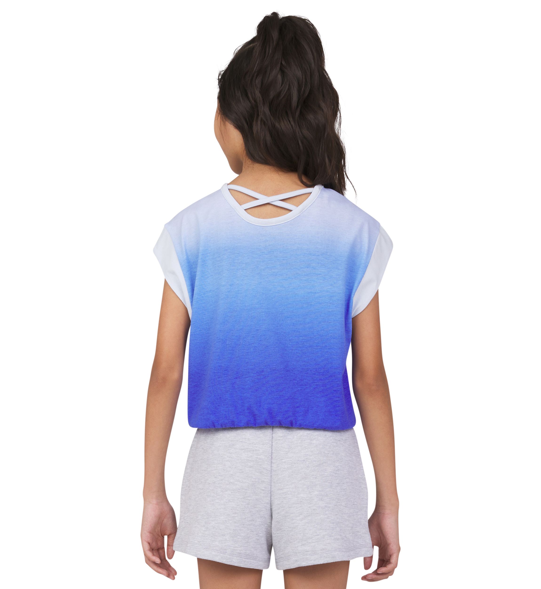 Girls 7-16 Ombré Graphic Dolman Sleeve T-Shirt