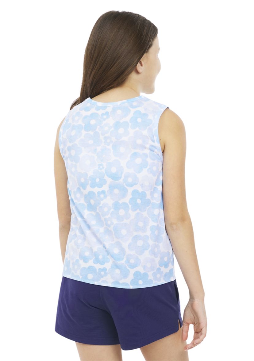 Girls 7-16 Printed Tie Front Tank Top