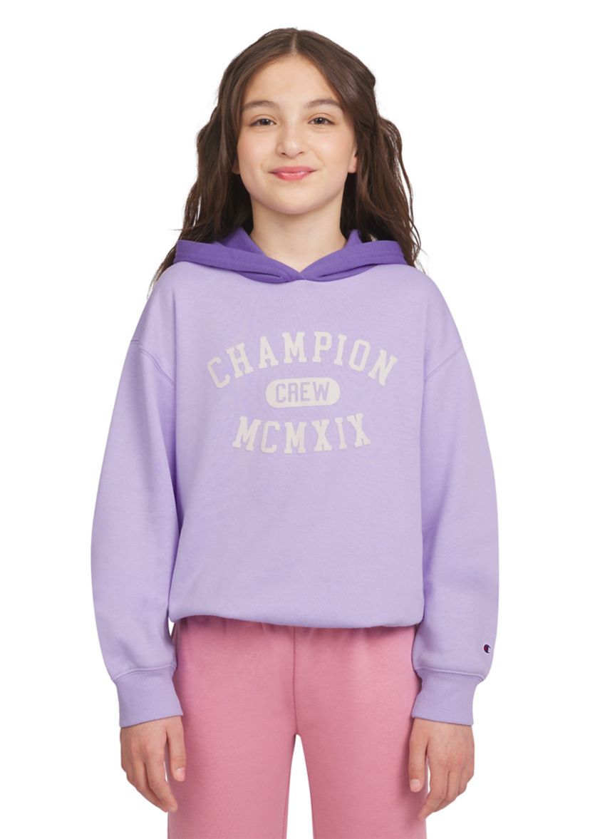 Girls 7-16 Pullover Varsity Graphic Fleece Hoodie