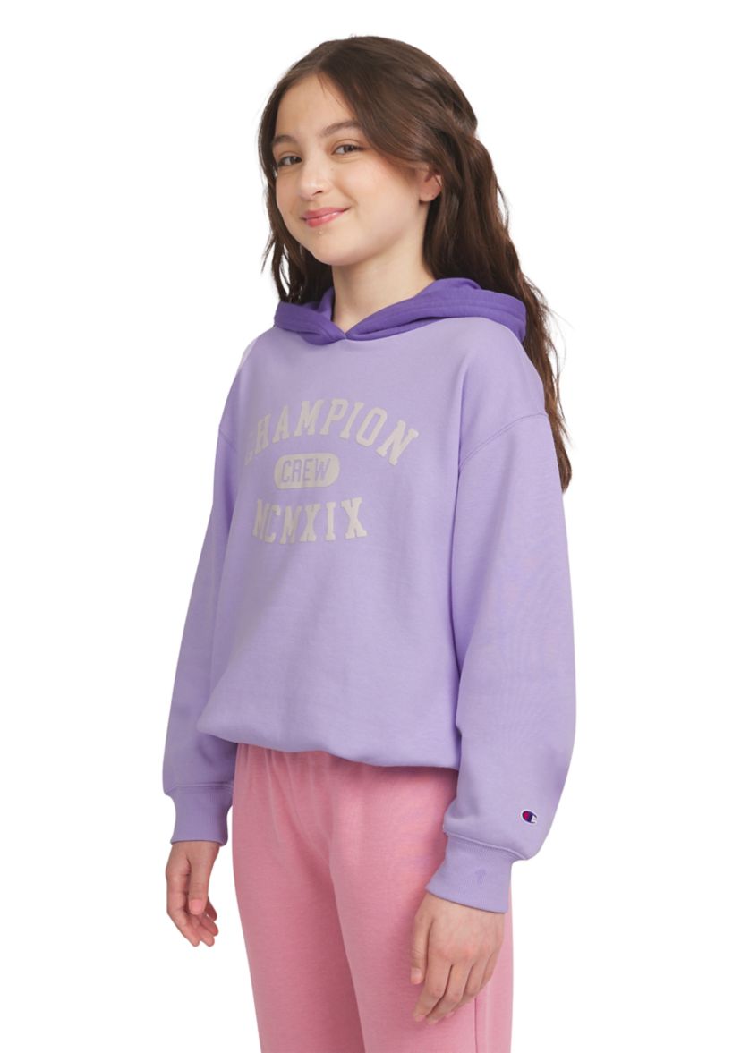 Girls 7-16 Pullover Varsity Graphic Fleece Hoodie