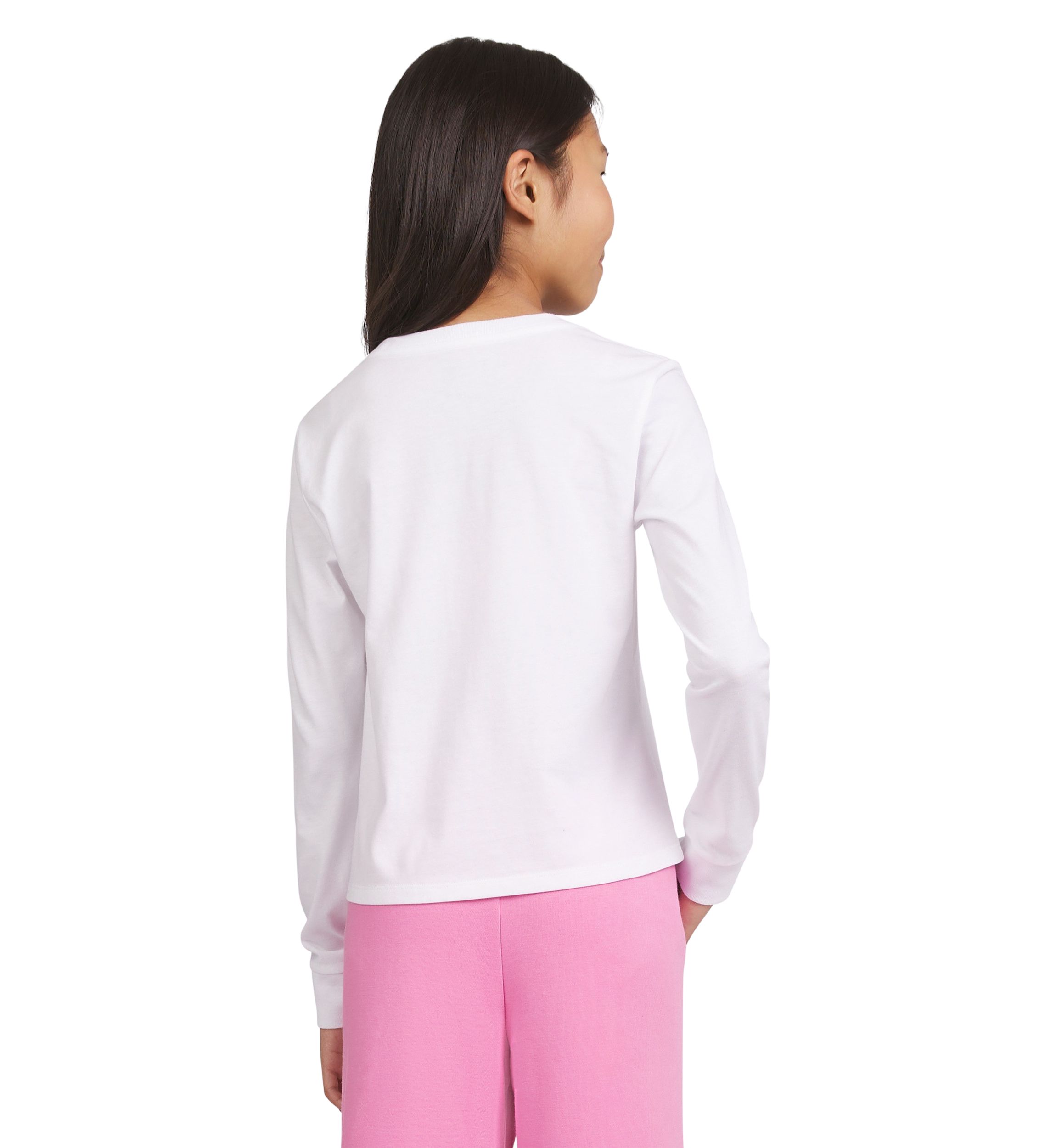 Girls 7-16 Meet & Greet Long Sleeve Script Graphic T-Shirt