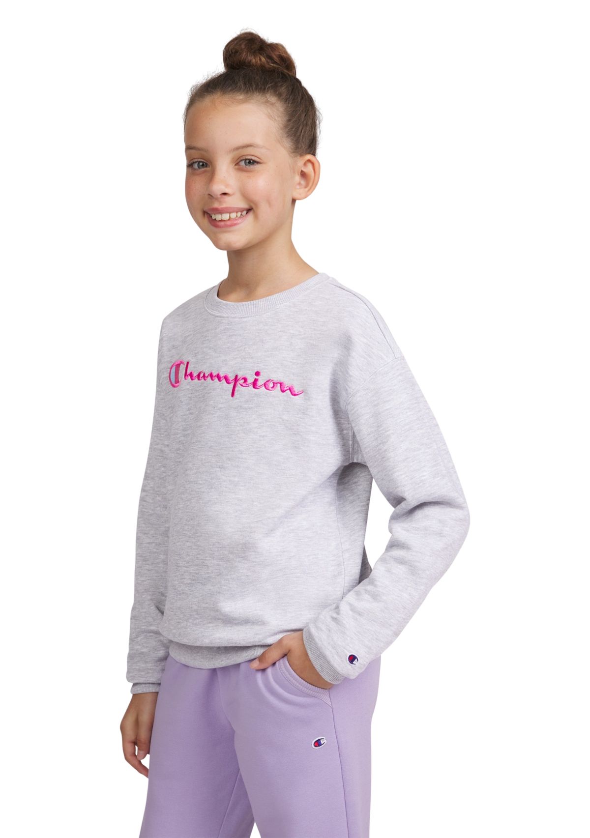 Girls 7-16 Signature Crew Fleece T-Shirt