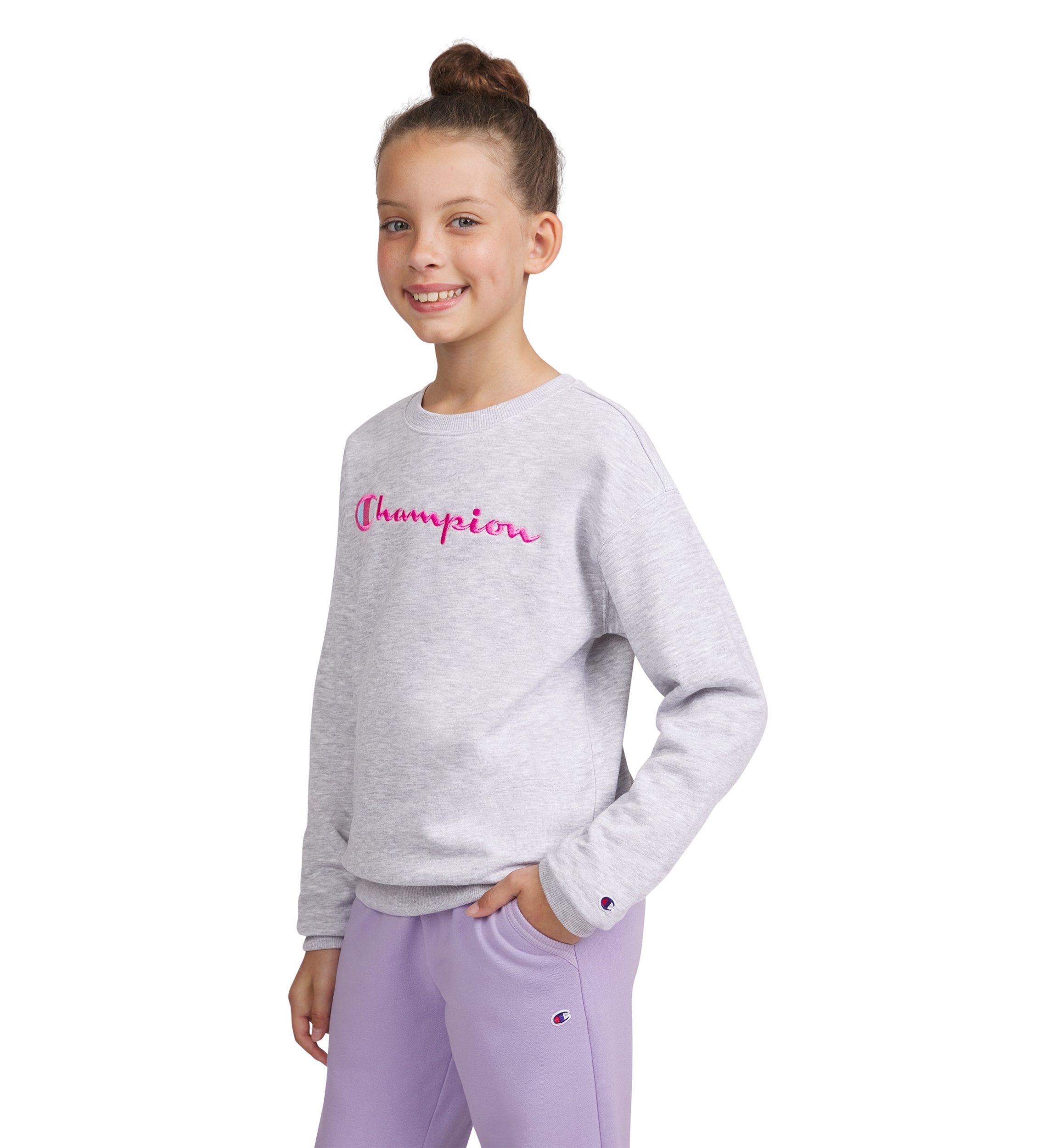 Girls 7-16 Signature Crew Fleece T-Shirt
