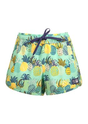 Girls 7-16 Pineapple Shorts