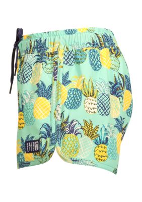 Girls 7-16 Pineapple Shorts