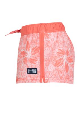 Girls 7-16 Turtle Watch Youth Printed Shorts