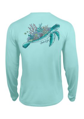 Salt Life Girls 7-16 Turtle Reef Long Sleeve Graphic T-Shirt