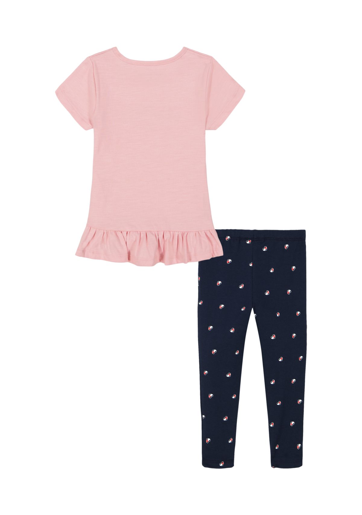 Girls 4-6x Jersey Graphic Top and Printed Leggings Set