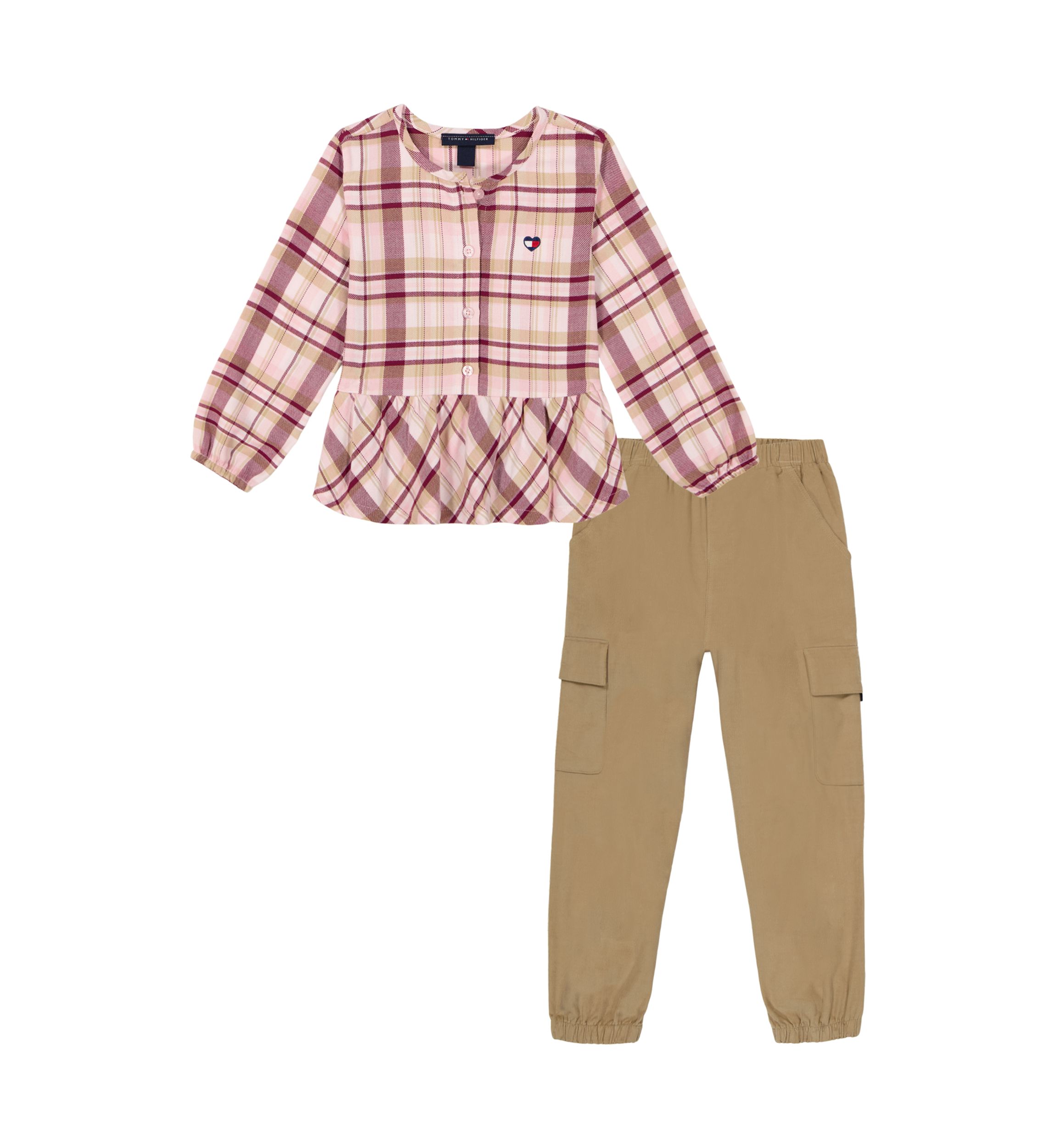 Girls 4-6x Woven Printed Top and Pants Set