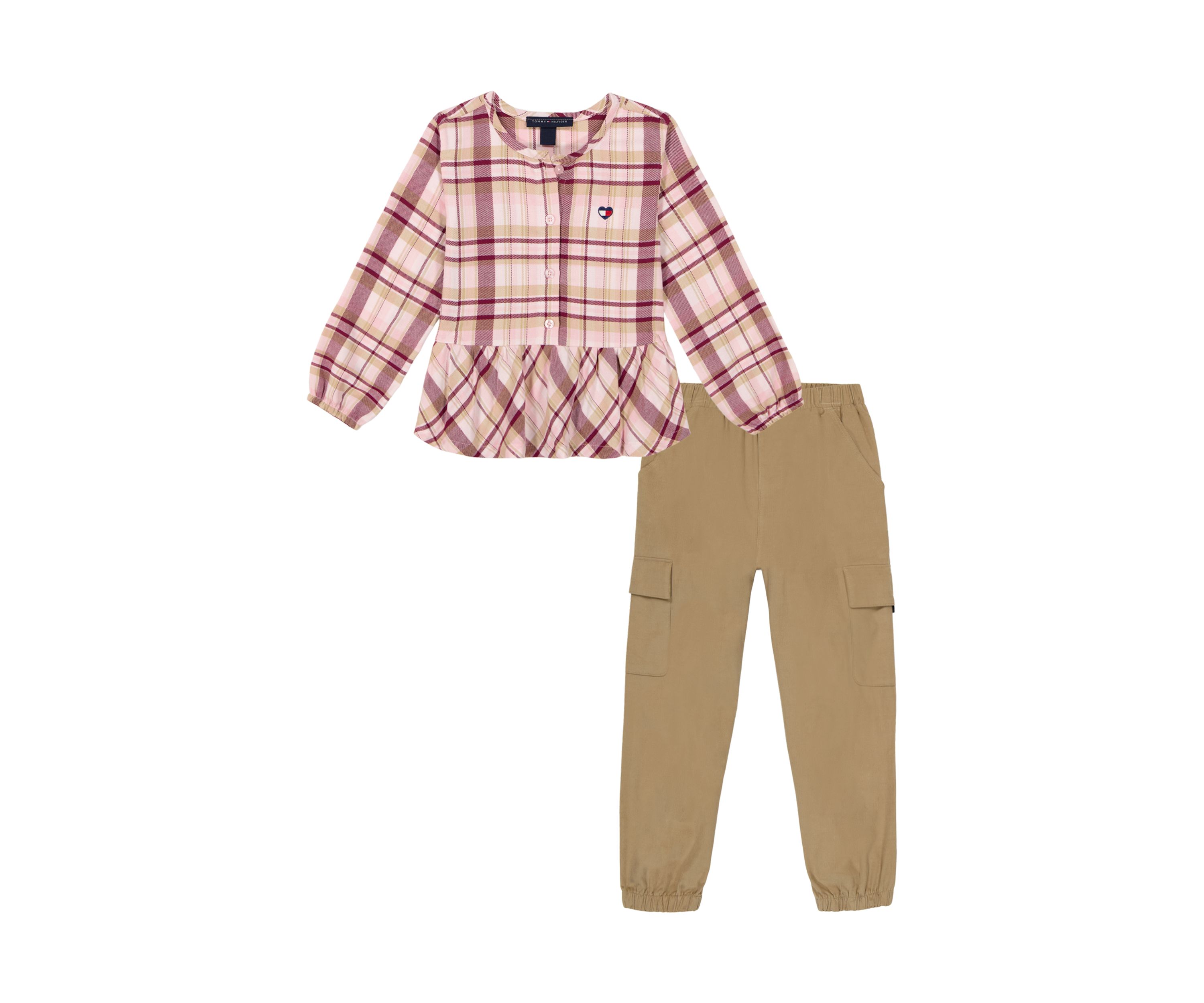Girls 4-6x Woven Printed Top and Pants Set