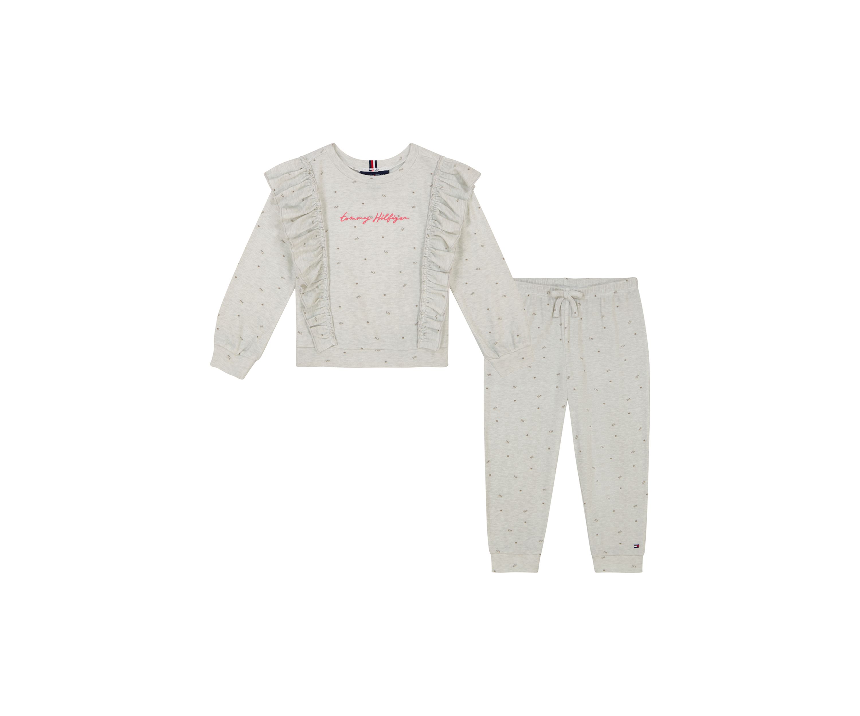 Girls 4-6x Hacci Graphic Top and Pants Set