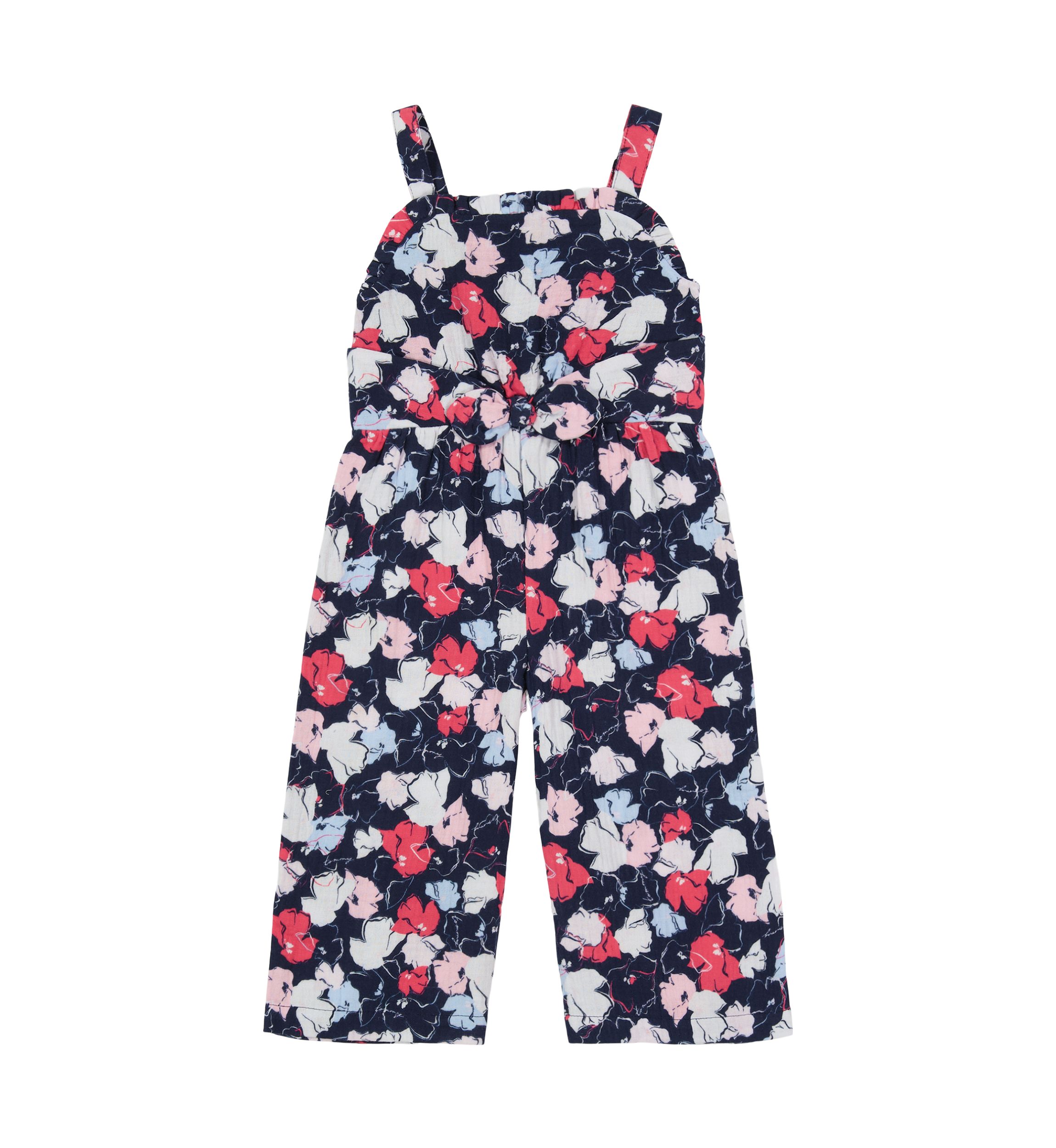 Girls 4-6x Floral Printed Jumpsuit