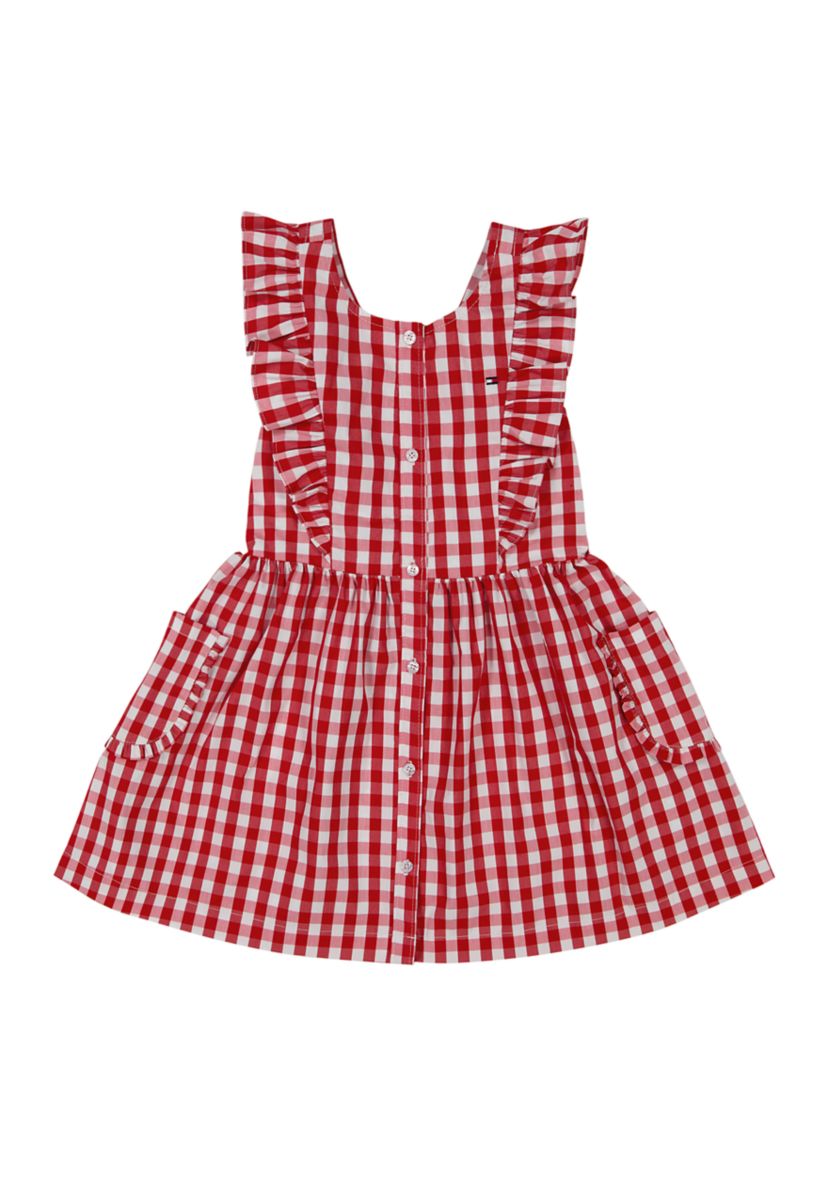 Girls 4-6x Gingham Printed Woven Dress