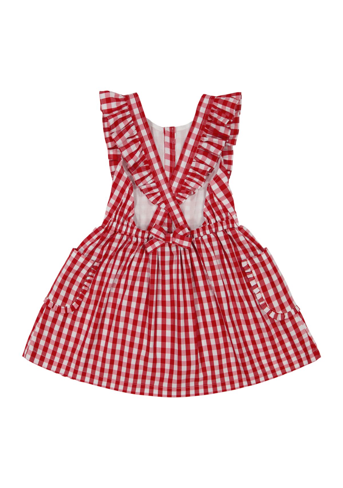 Girls 4-6x Gingham Printed Woven Dress