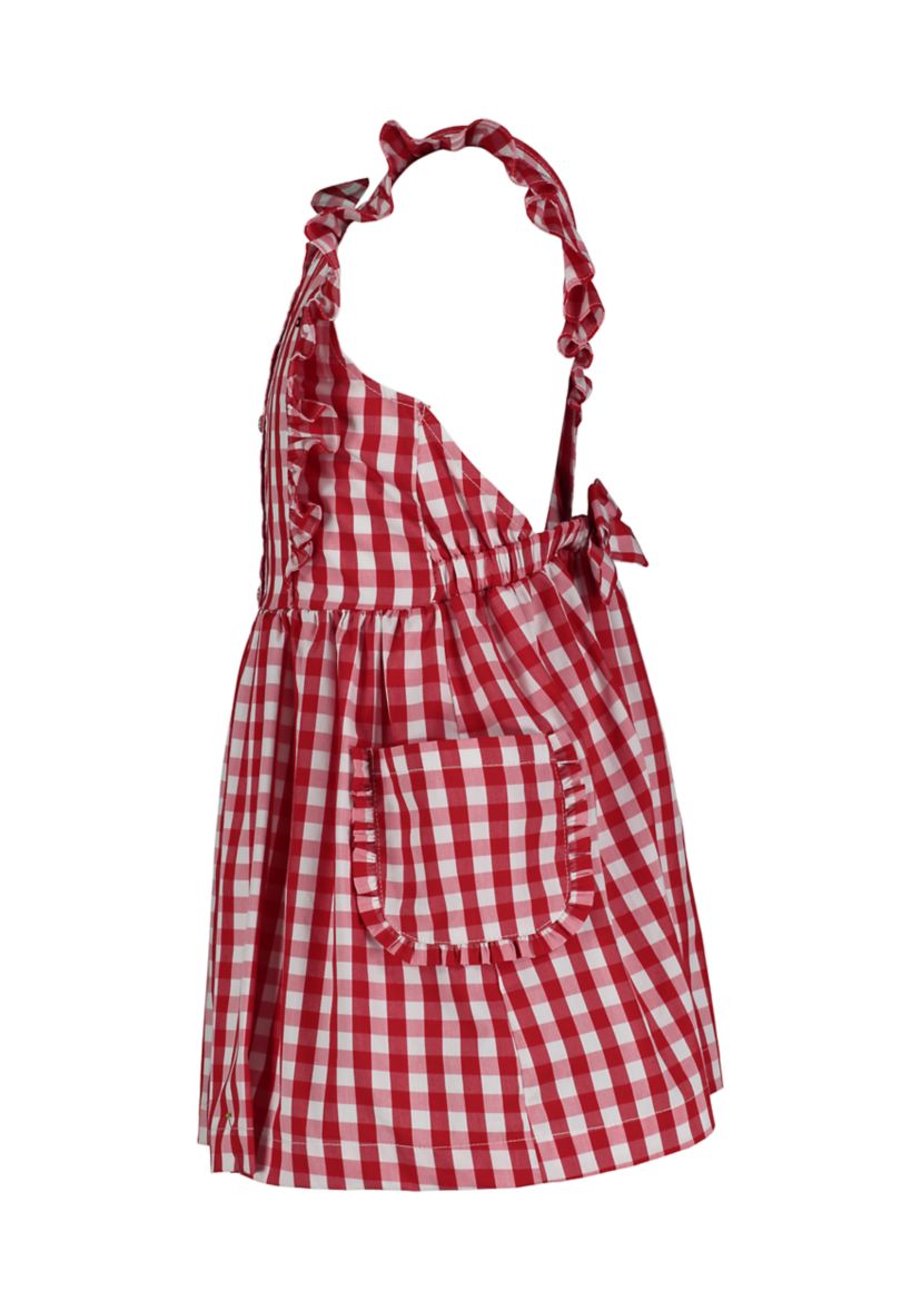 Girls 4-6x Gingham Printed Woven Dress