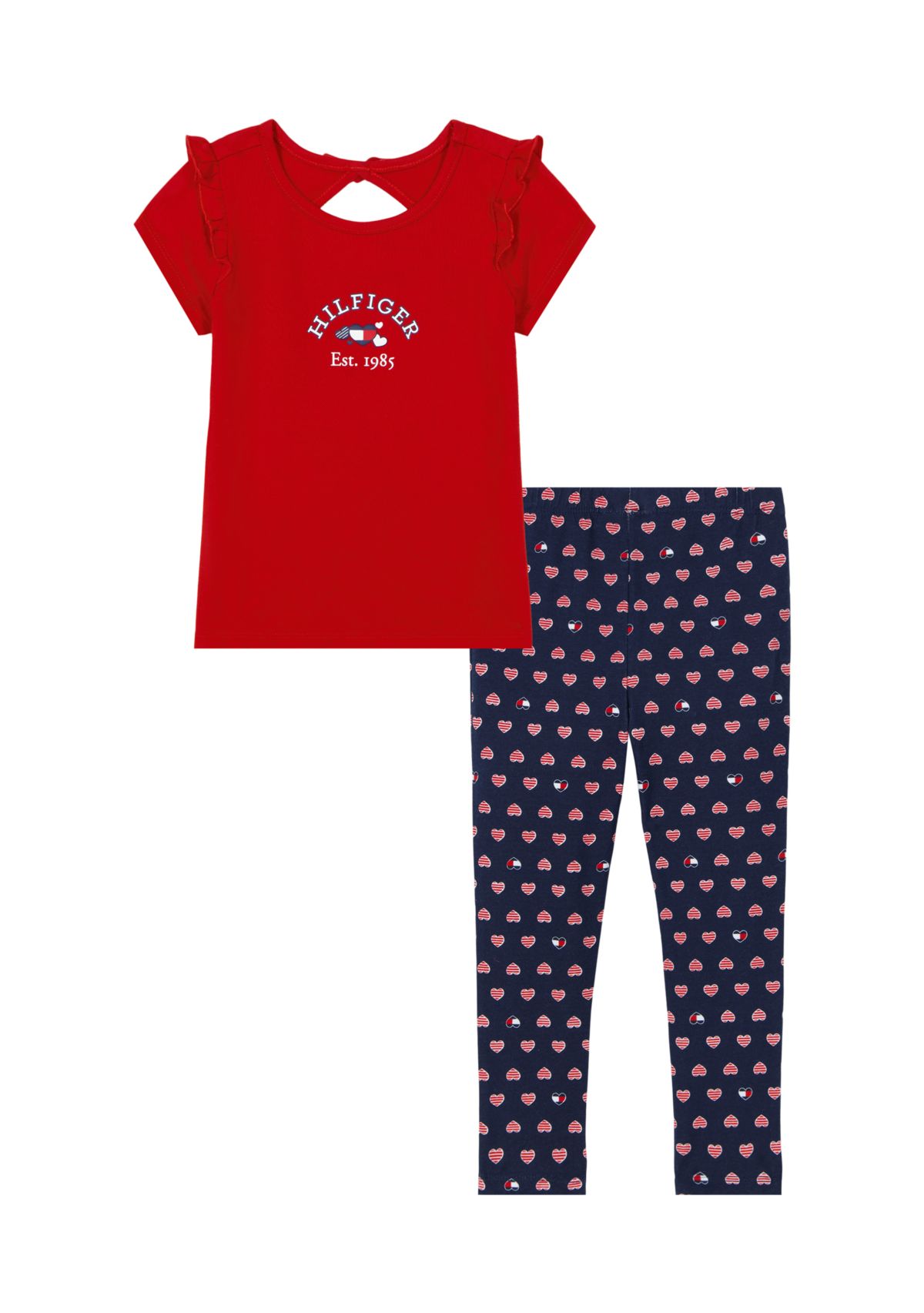 Girls 4-6x Two Piece Top and Leggings Set