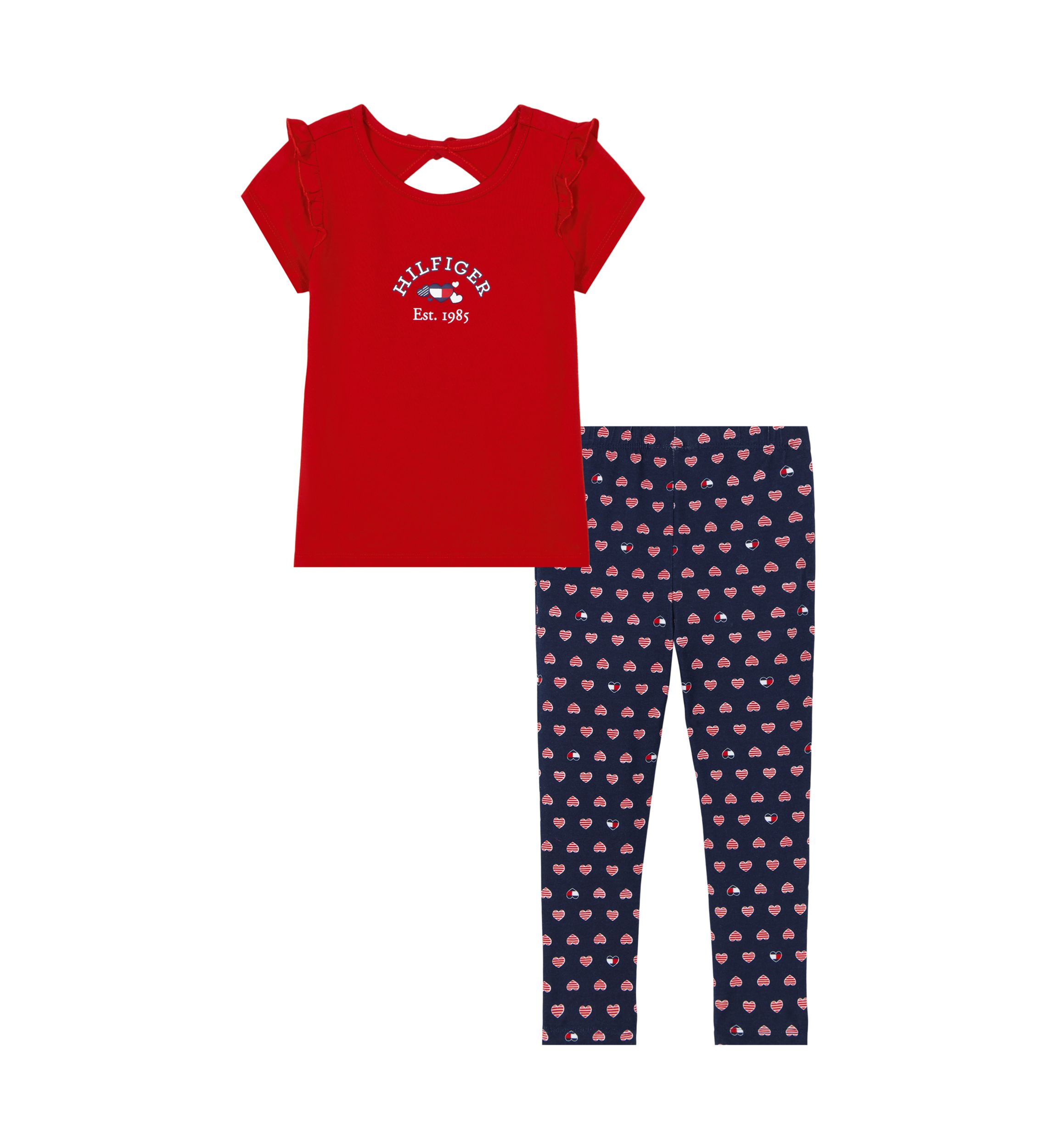 Girls 4-6x Two Piece Top and Leggings Set