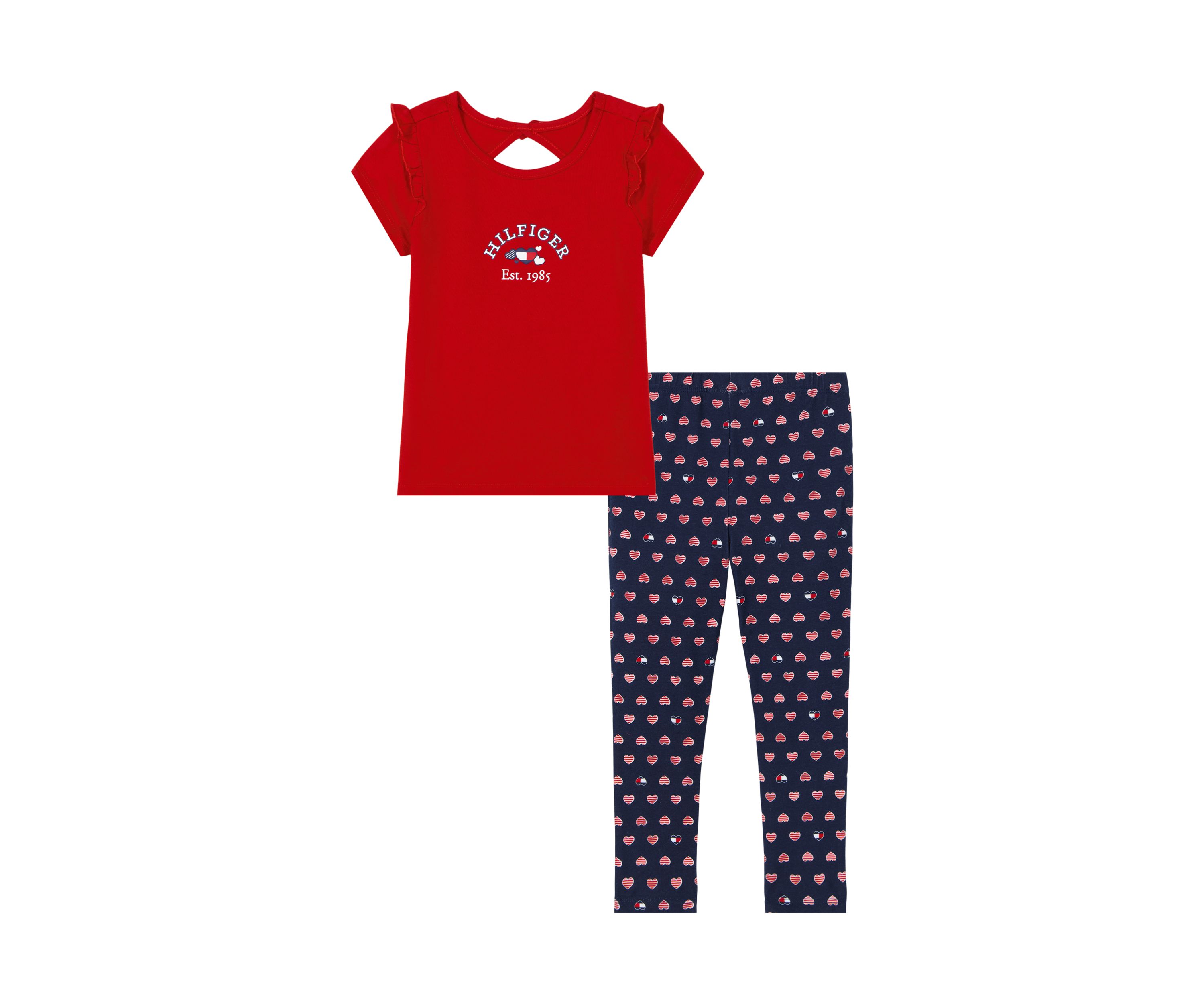 Girls 4-6x Two Piece Top and Leggings Set
