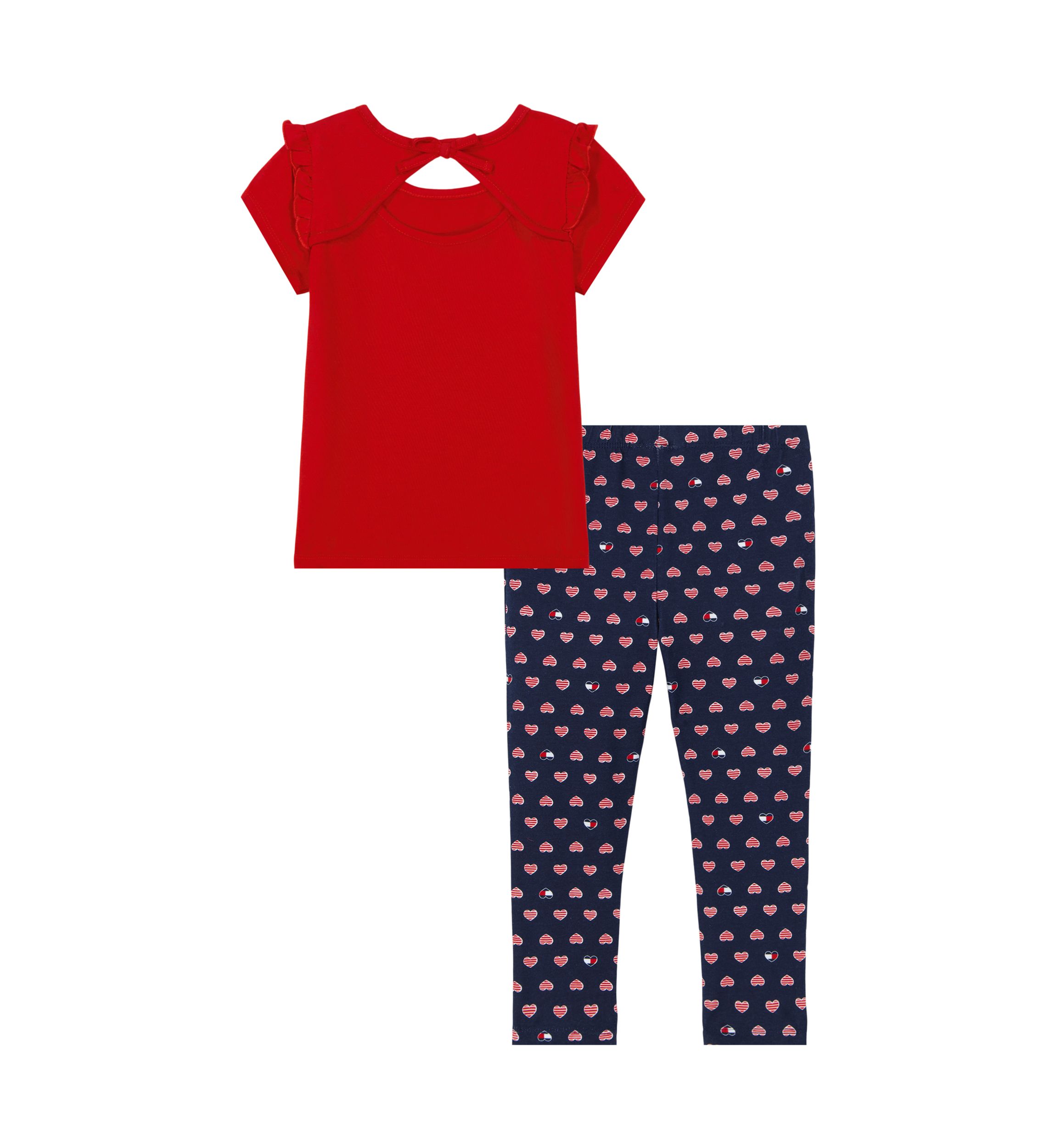 Girls 4-6x Two Piece Top and Leggings Set