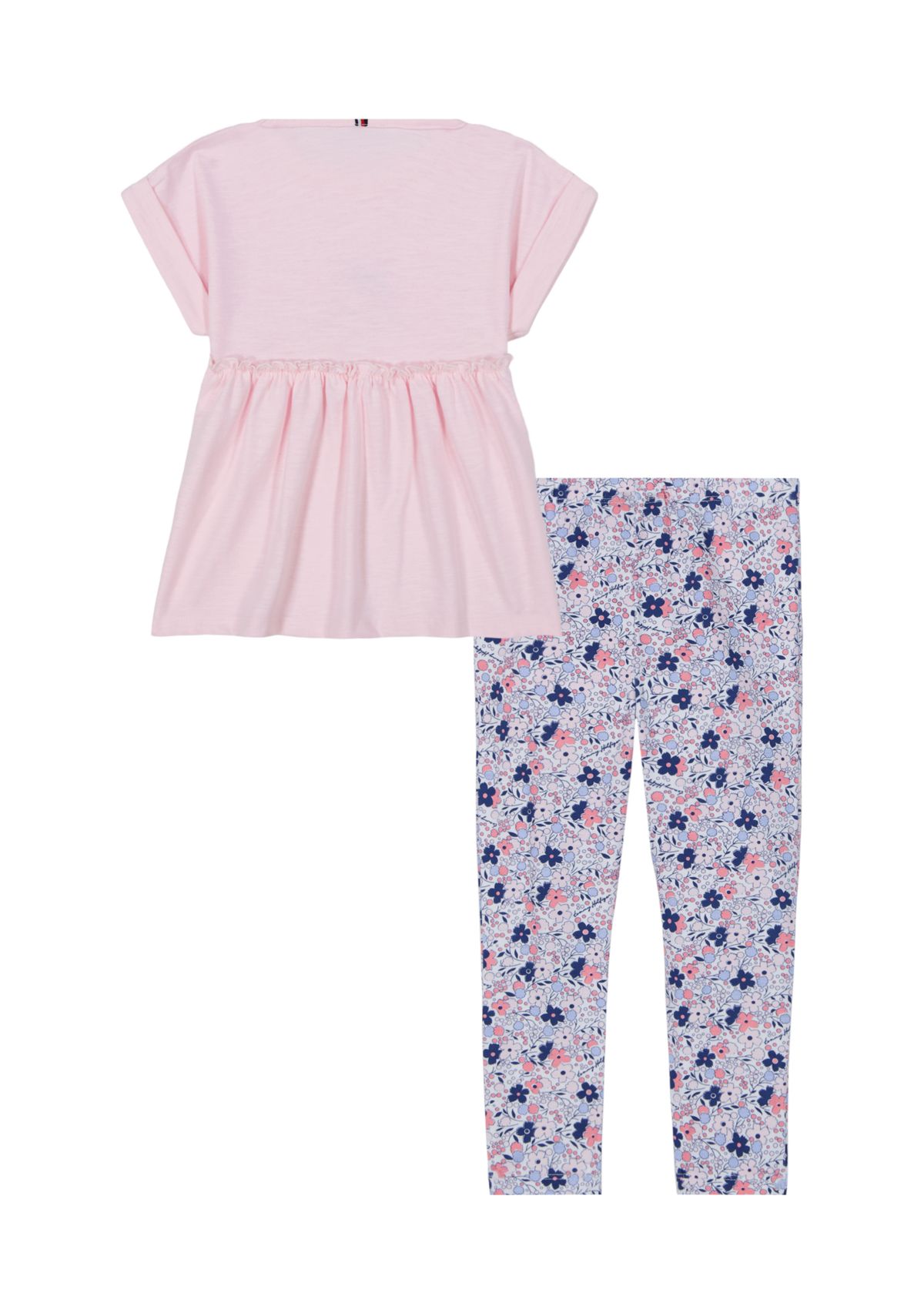 Girls 7-16 Graphic Top and Printed Leggings Set