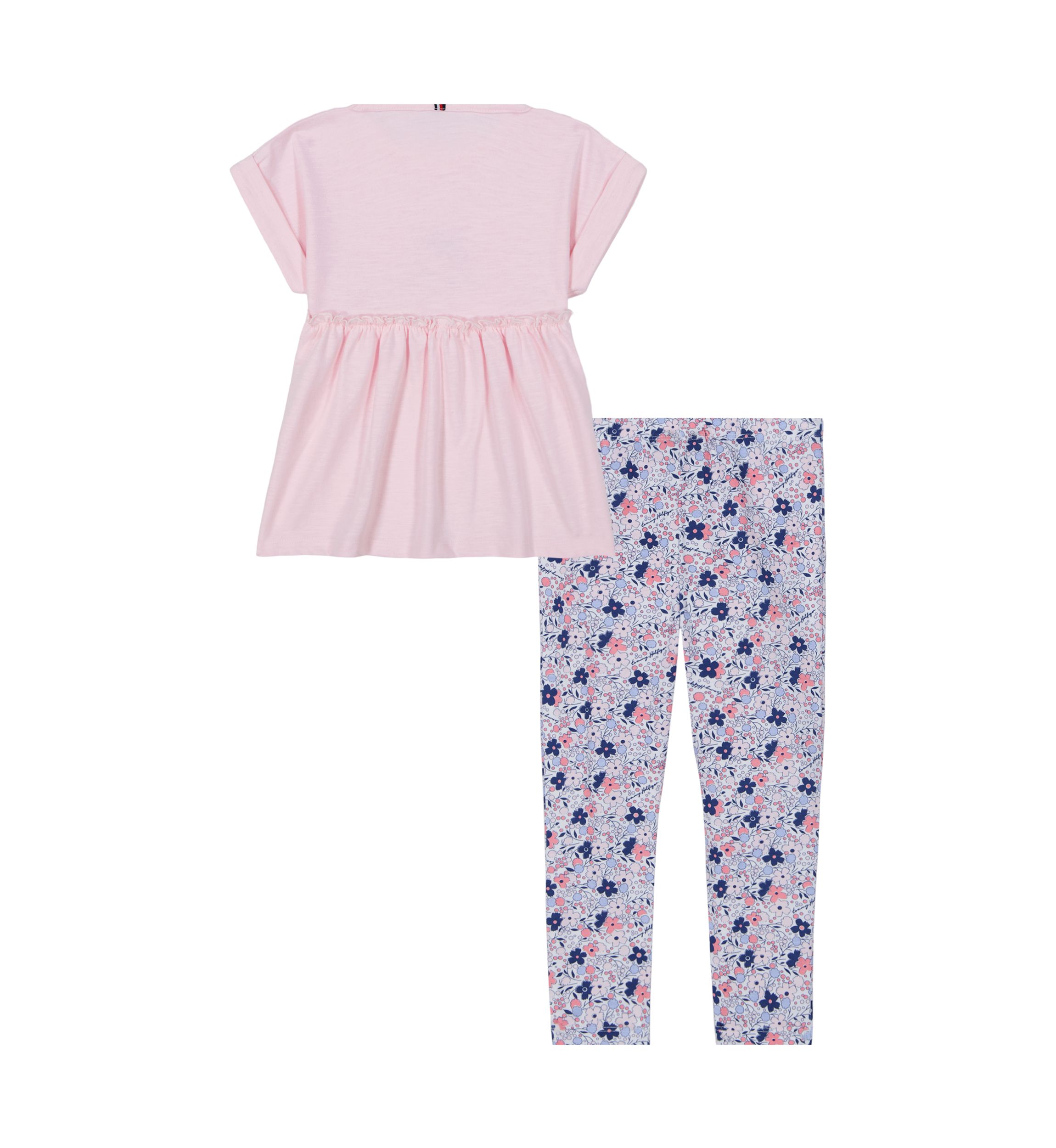 Girls 7-16 Graphic Top and Printed Leggings Set