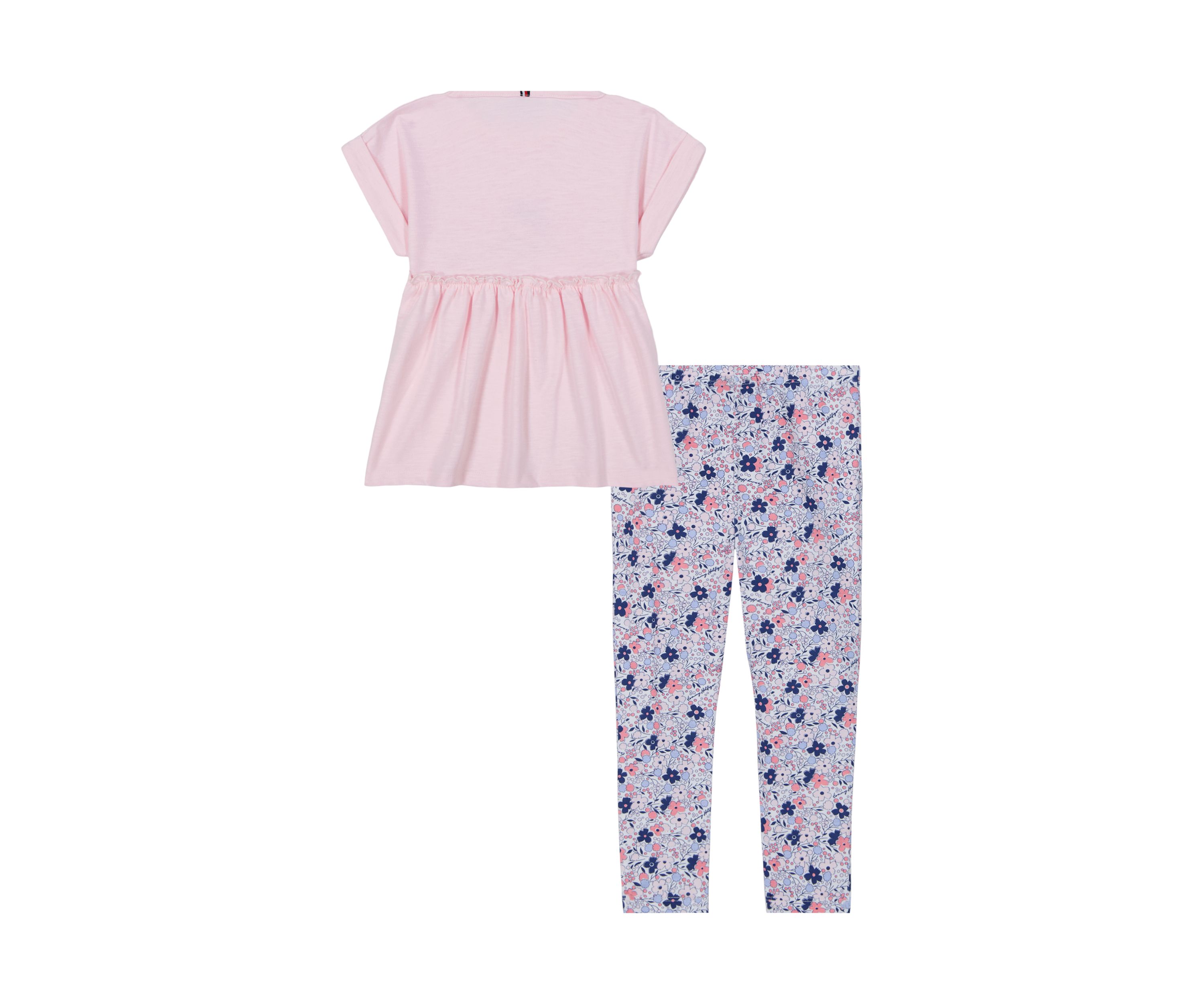 Girls 7-16 Graphic Top and Printed Leggings Set
