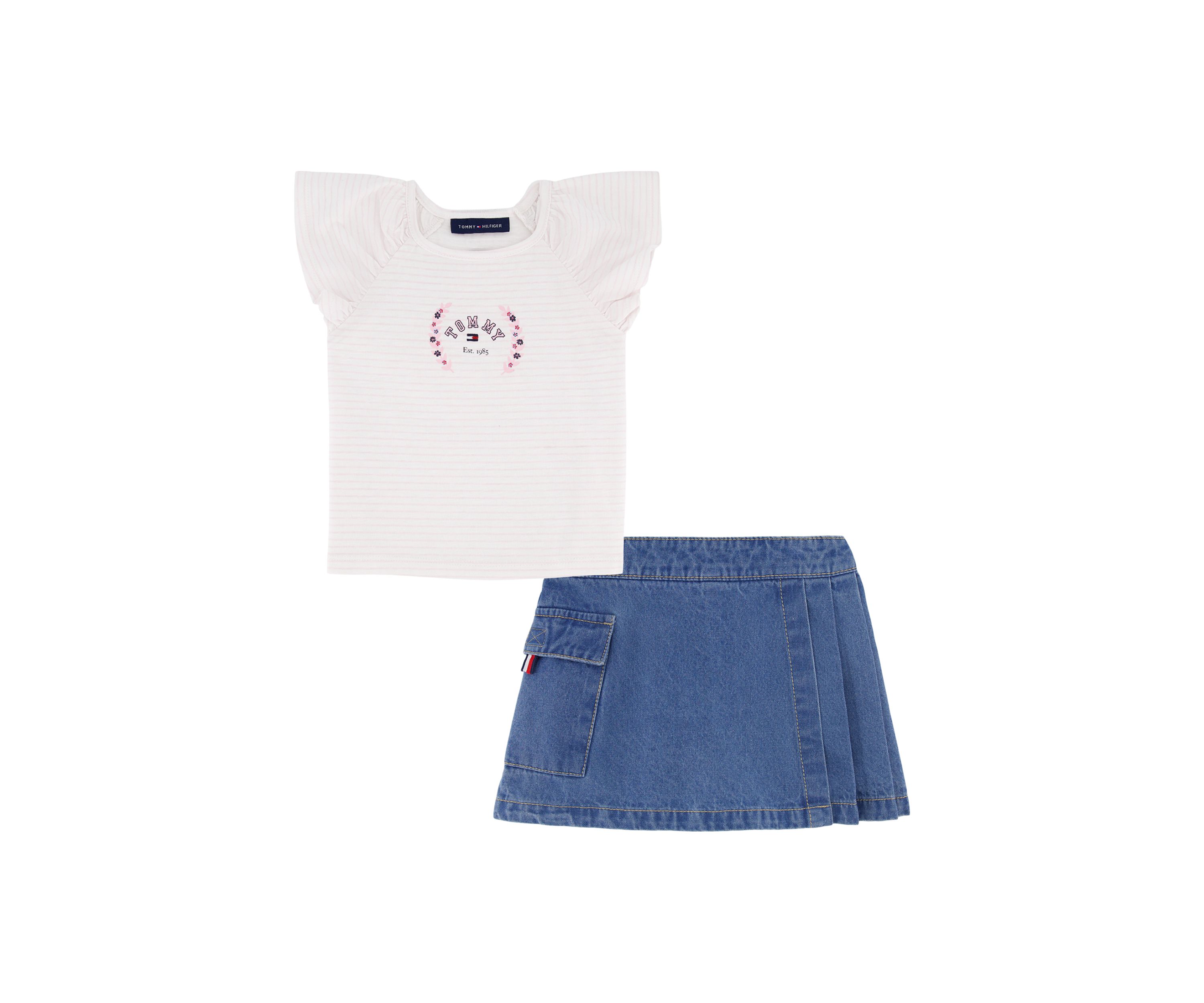 Girls 4-6x Logo Graphic T-Shirt with Skort Set