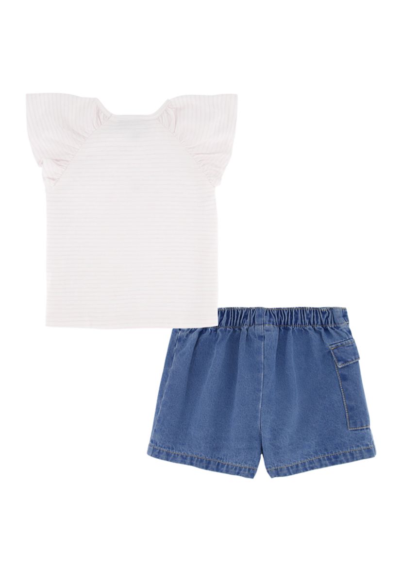 Girls 4-6x Logo Graphic T-Shirt with Skort Set